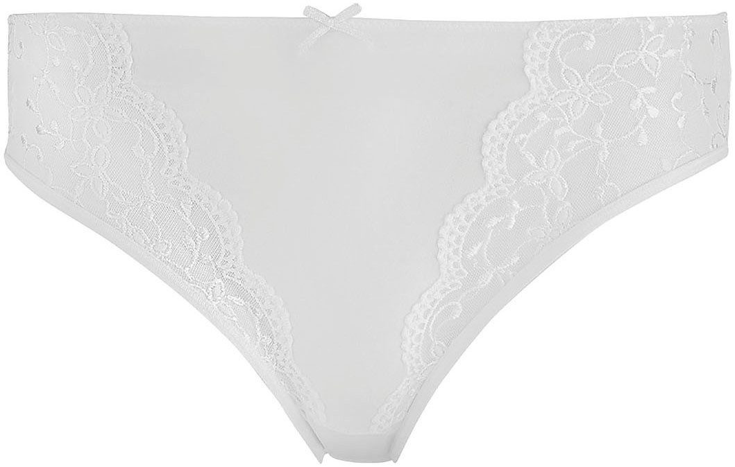 Nina Von C. Jazzpants SILVER EDITION met bloemige kant-inzetten en satijnen sierstrik (2 stuks Set van 2)