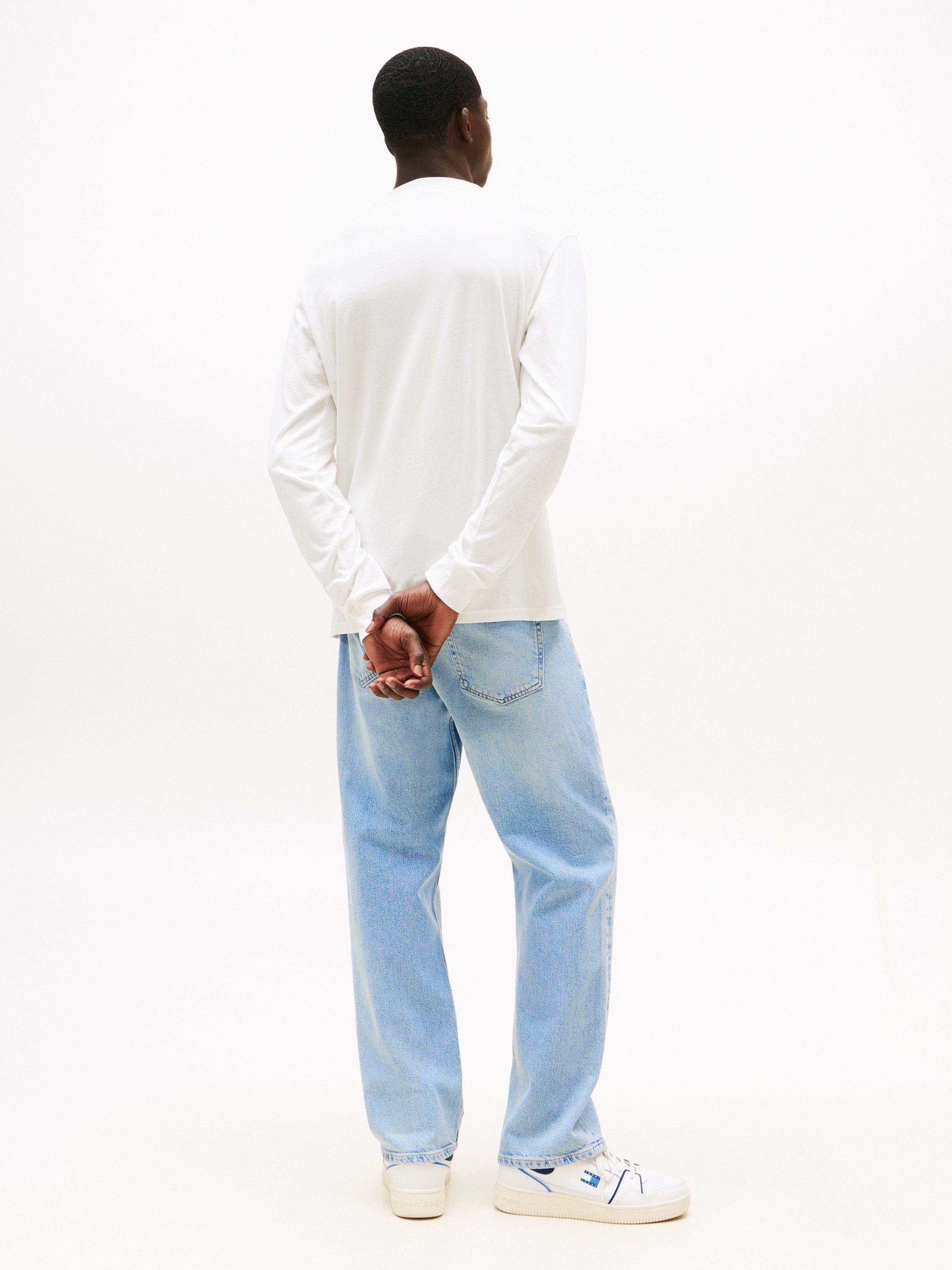 TOMMY JEANS Shirt met lange mouwen TJM SLIM CHEST LINEAR LS TEE EXT