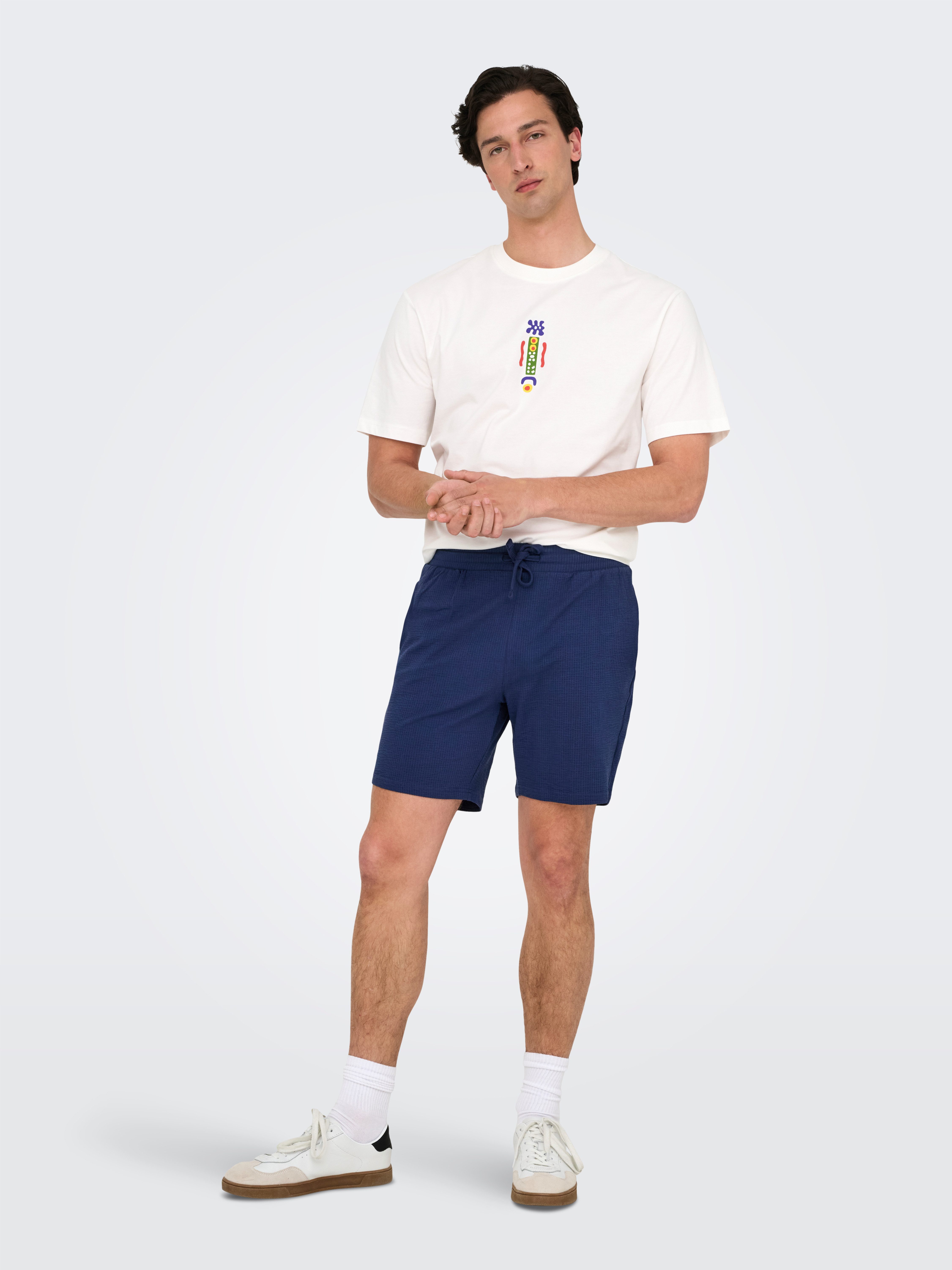 ONLY & SONS Short ONSKIAN LIFE REG SEERSUCKER SHORTS NOOS