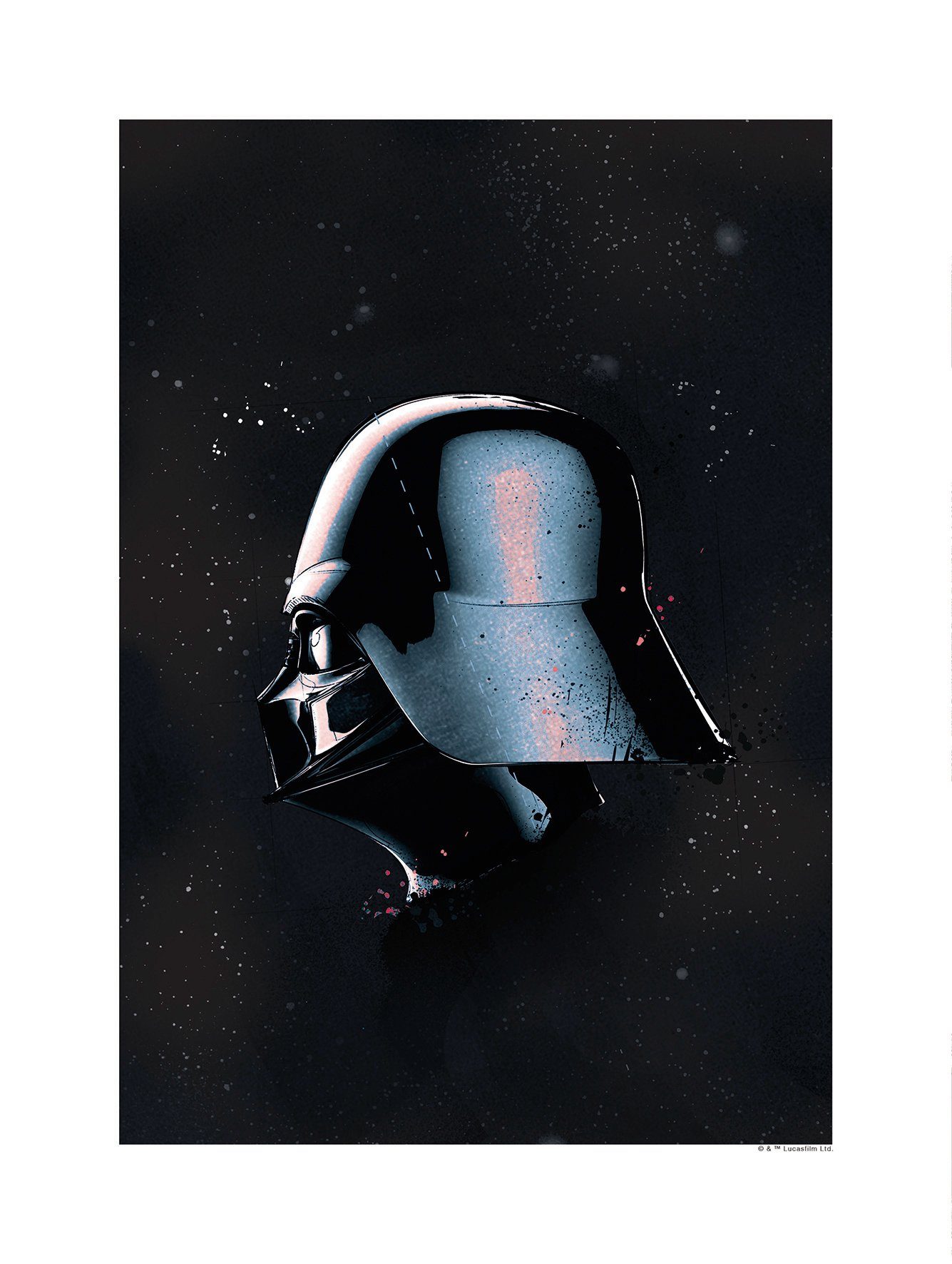 Komar wanddecoratie Star Wars Classic Helmets Vader, zonder lijst