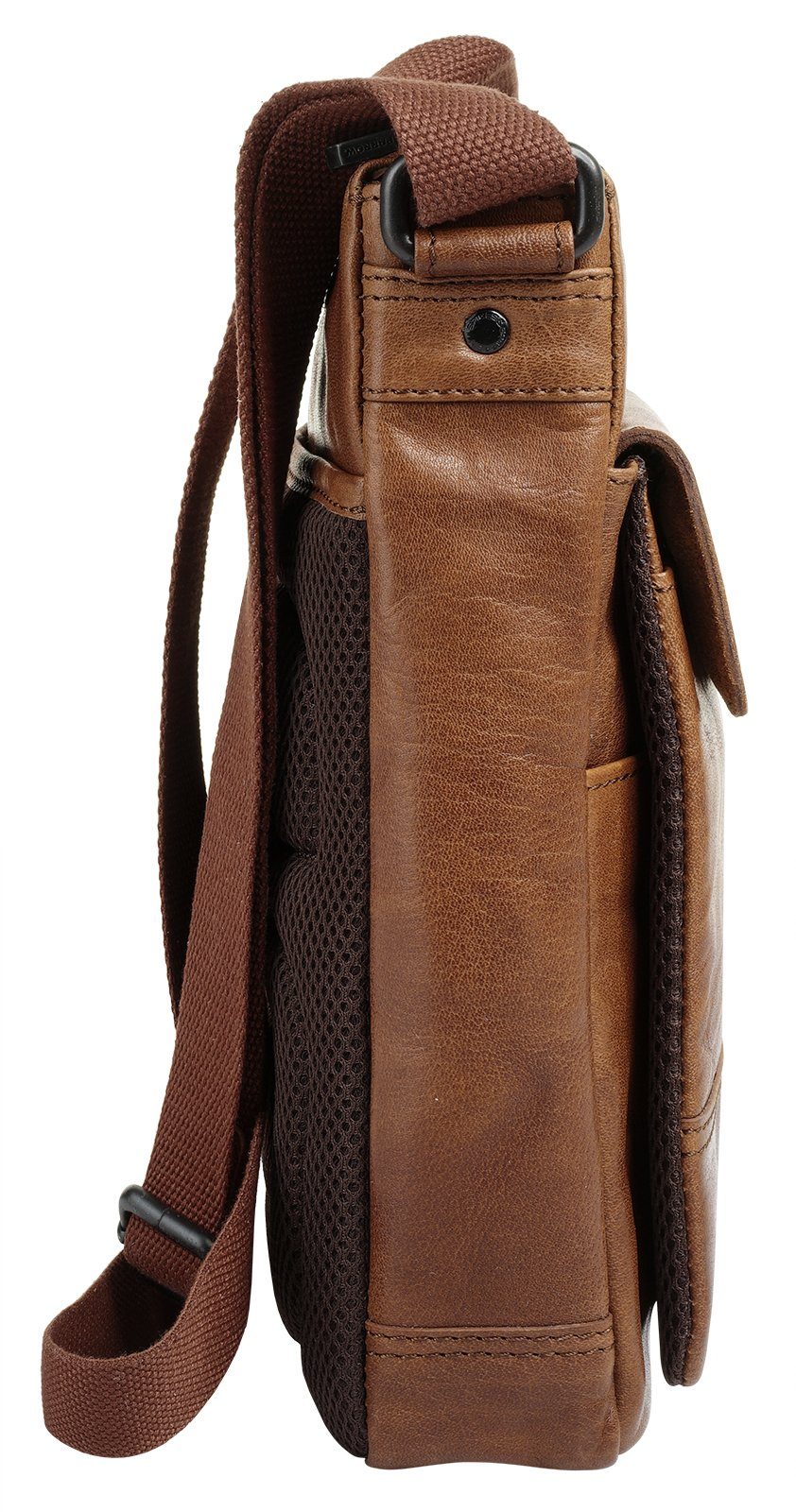 Spikes & Sparrow Schoudertas echt leder