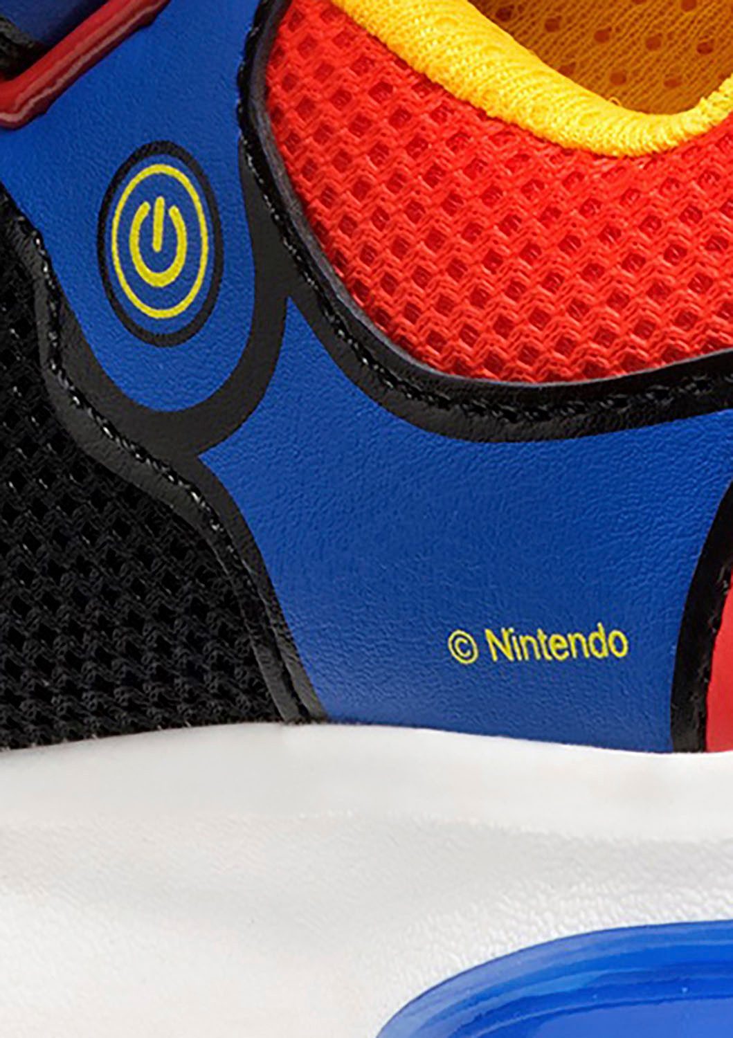 Geox Sneakers J CIBERDRON BOY lichtgevende schoen , retro sneaker, blink schoen met super mario motief