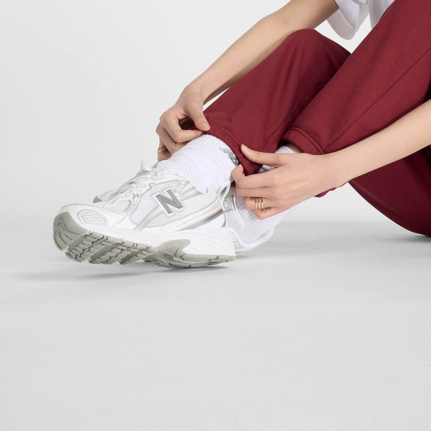New Balance Joggingbroek Sport Essentials French Terry JoggerONARCH BURGUNDY