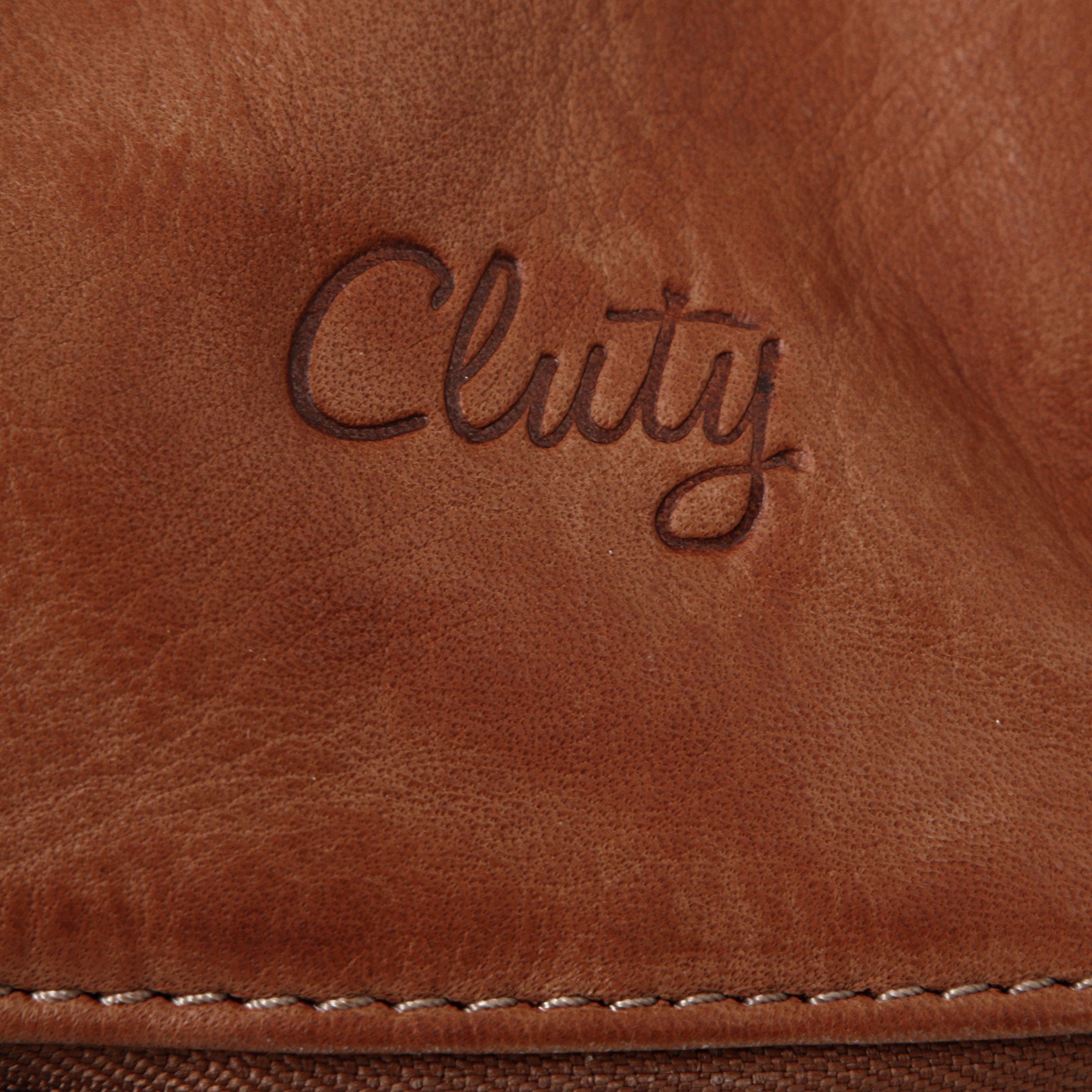 Cluty Avondtasje echt leer, made in italy