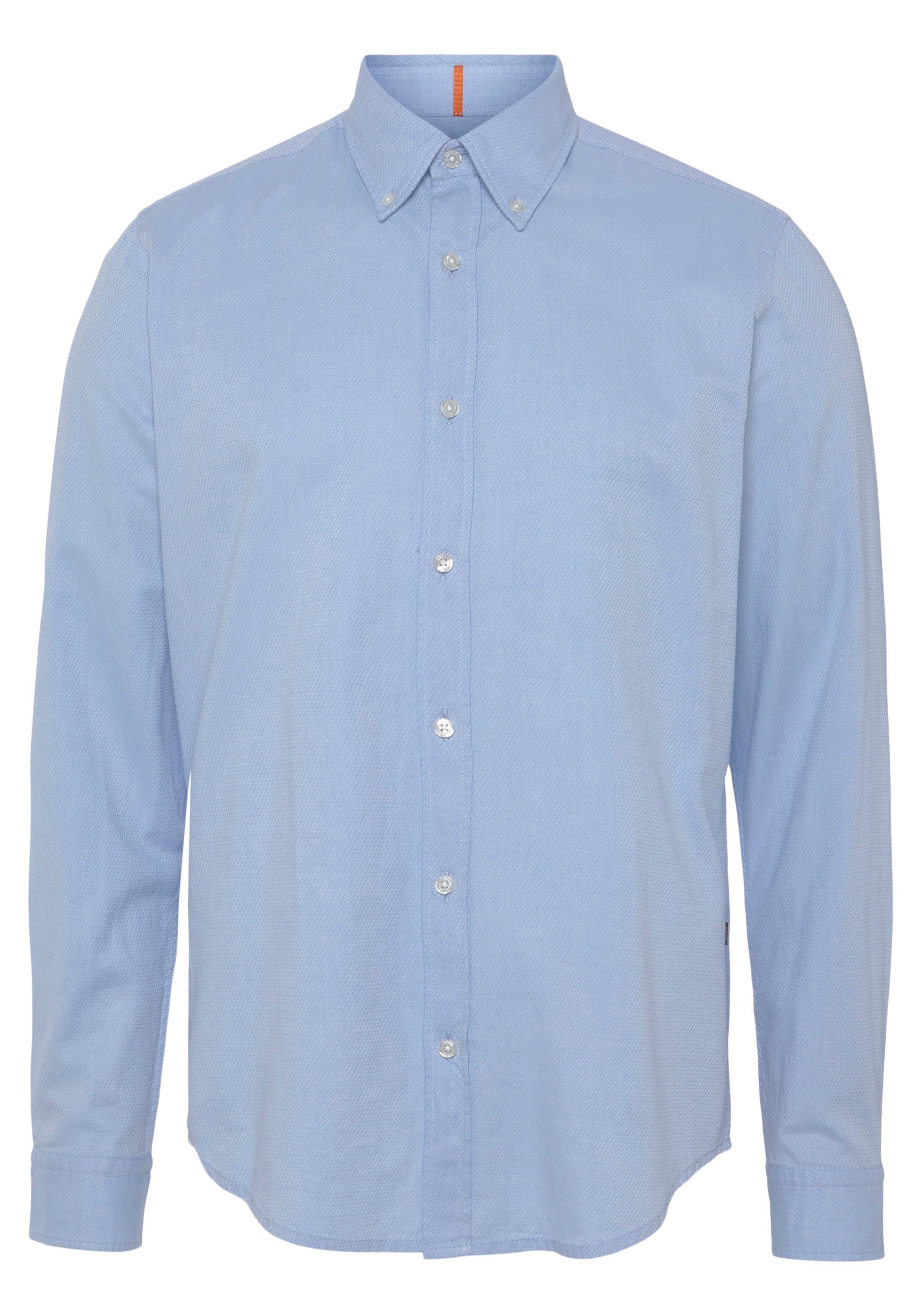 Boss Orange Regular fit vrijetijdsoverhemd met button-downkraag model 'Rickert