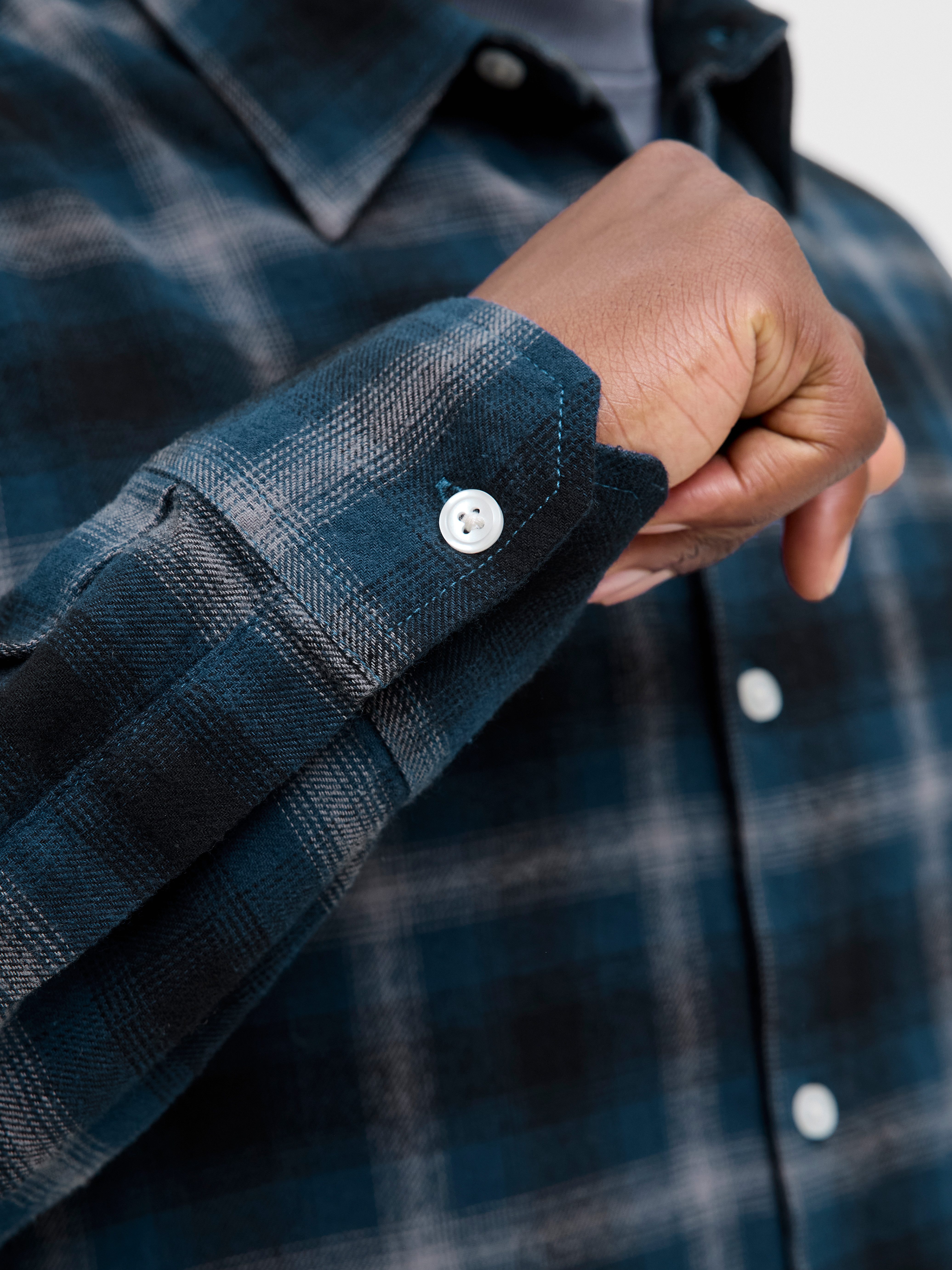 Jack & Jones Overhemd met lange mouwen JCOCOVER CHECKED FLANNEL SHIRT LS