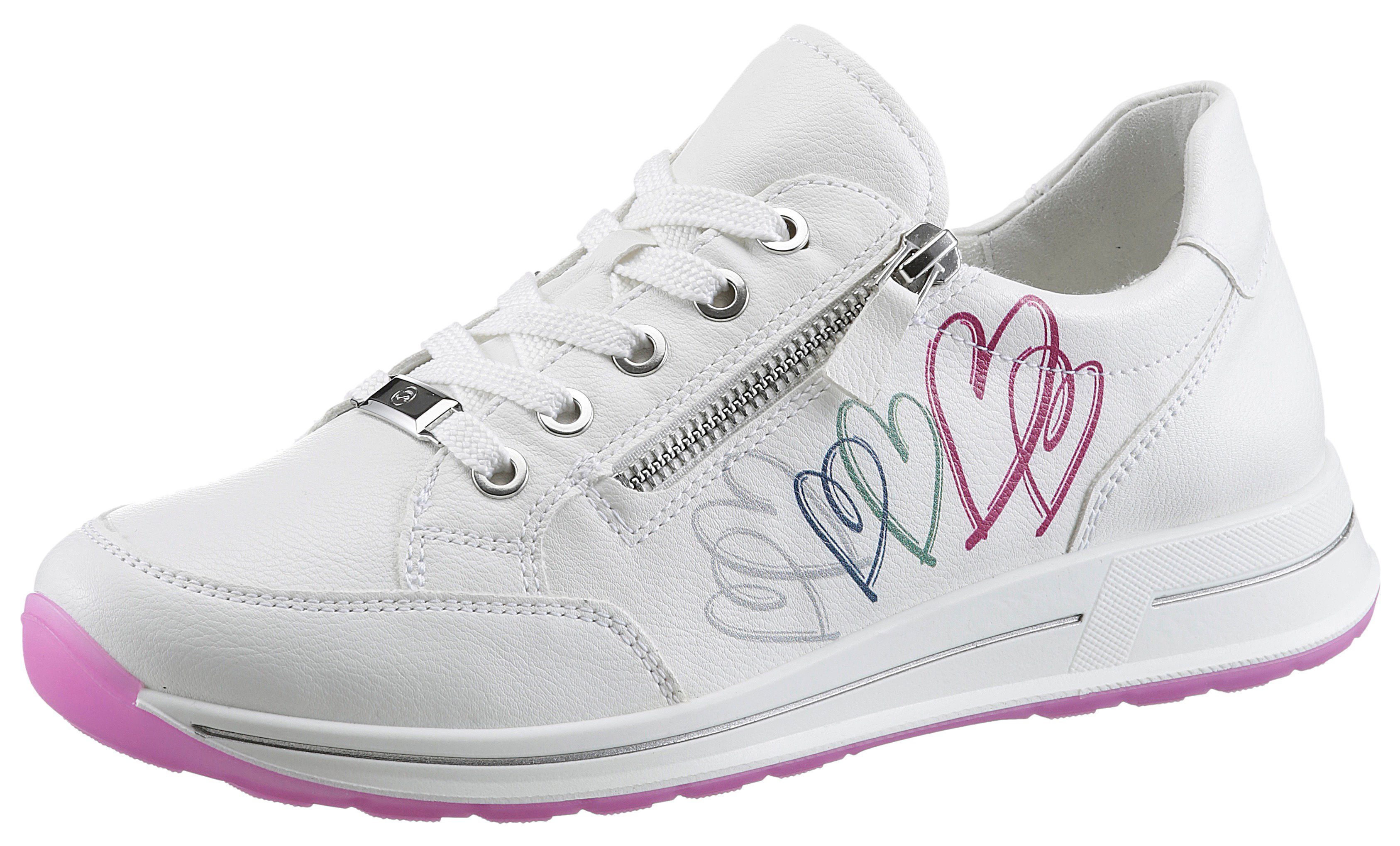Ara Sneakers OSAKA met high soft voetbed, h-breedte, vrijetijdsschoen, lage schoen, veterschoen