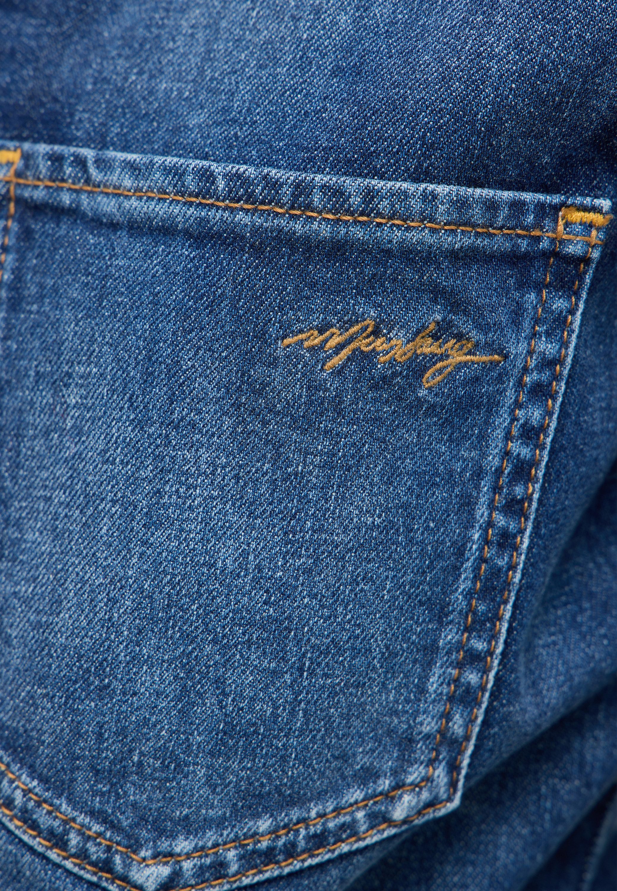 MUSTANG Midi-jurk Dames Style Emma Denim Dress