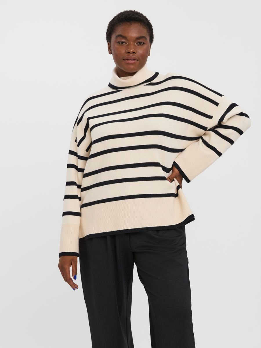 Vero Moda Curve Coltrui VMSABA LS ROLLNECK BLOUSE GA NOOS CUR