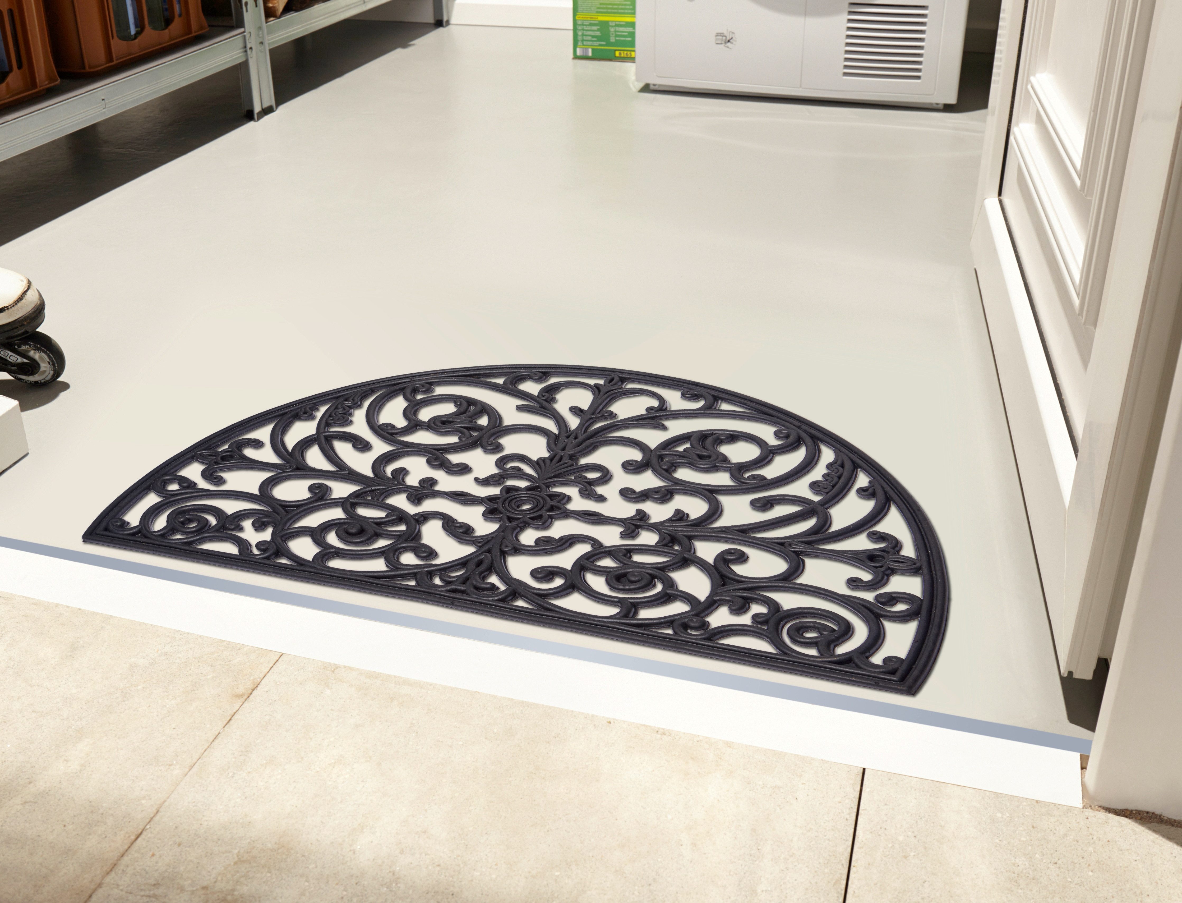 HANSE Home Mat Ornamenten, deurmat Rubber, vuilafstotende mat, buiten, antislip, binnen, rubbermat