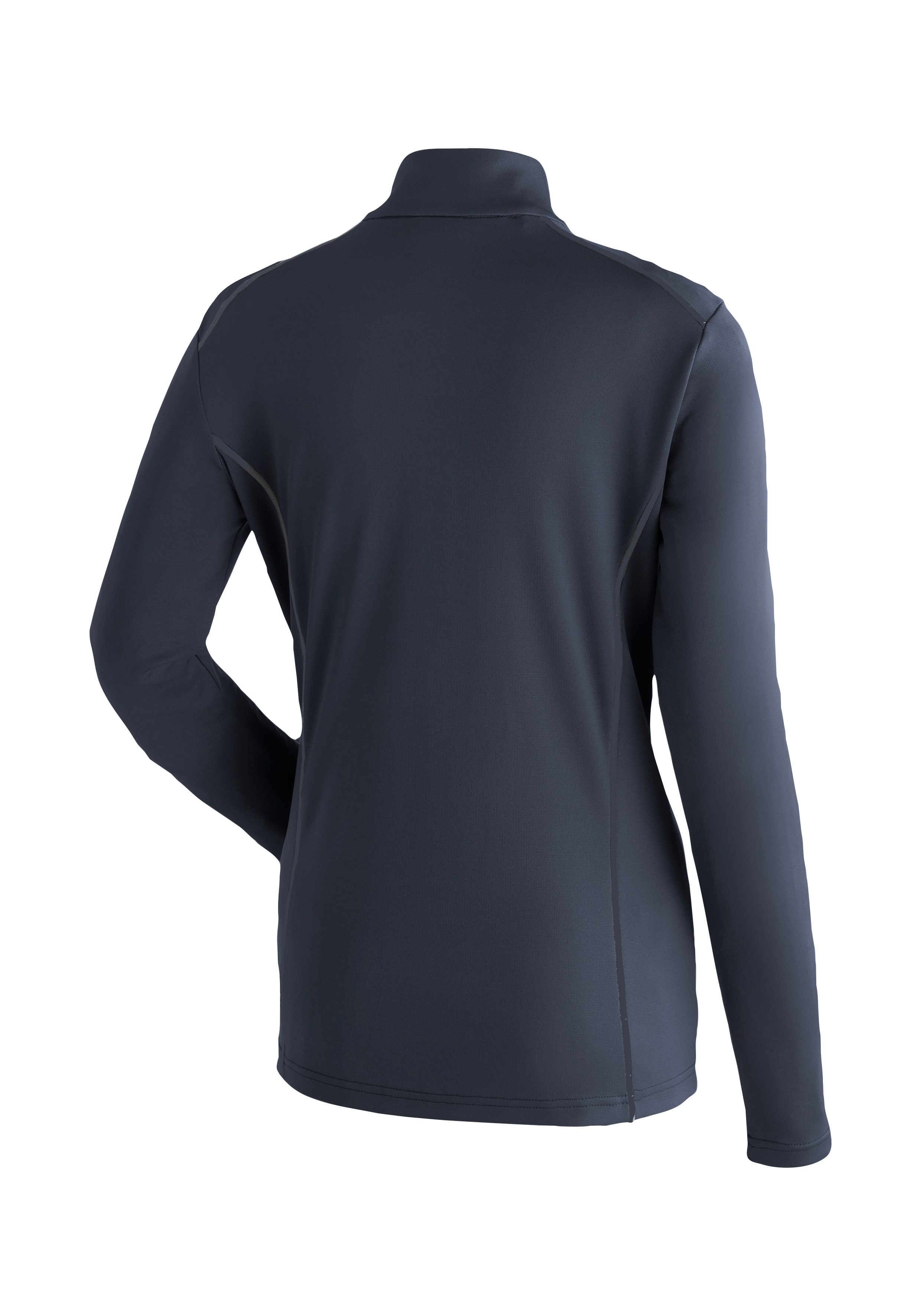 Maier Sports Fleecetrui Jenna Rec Dames midlayer, elastisch en onderhoudsvriendelijk half-zip fleece