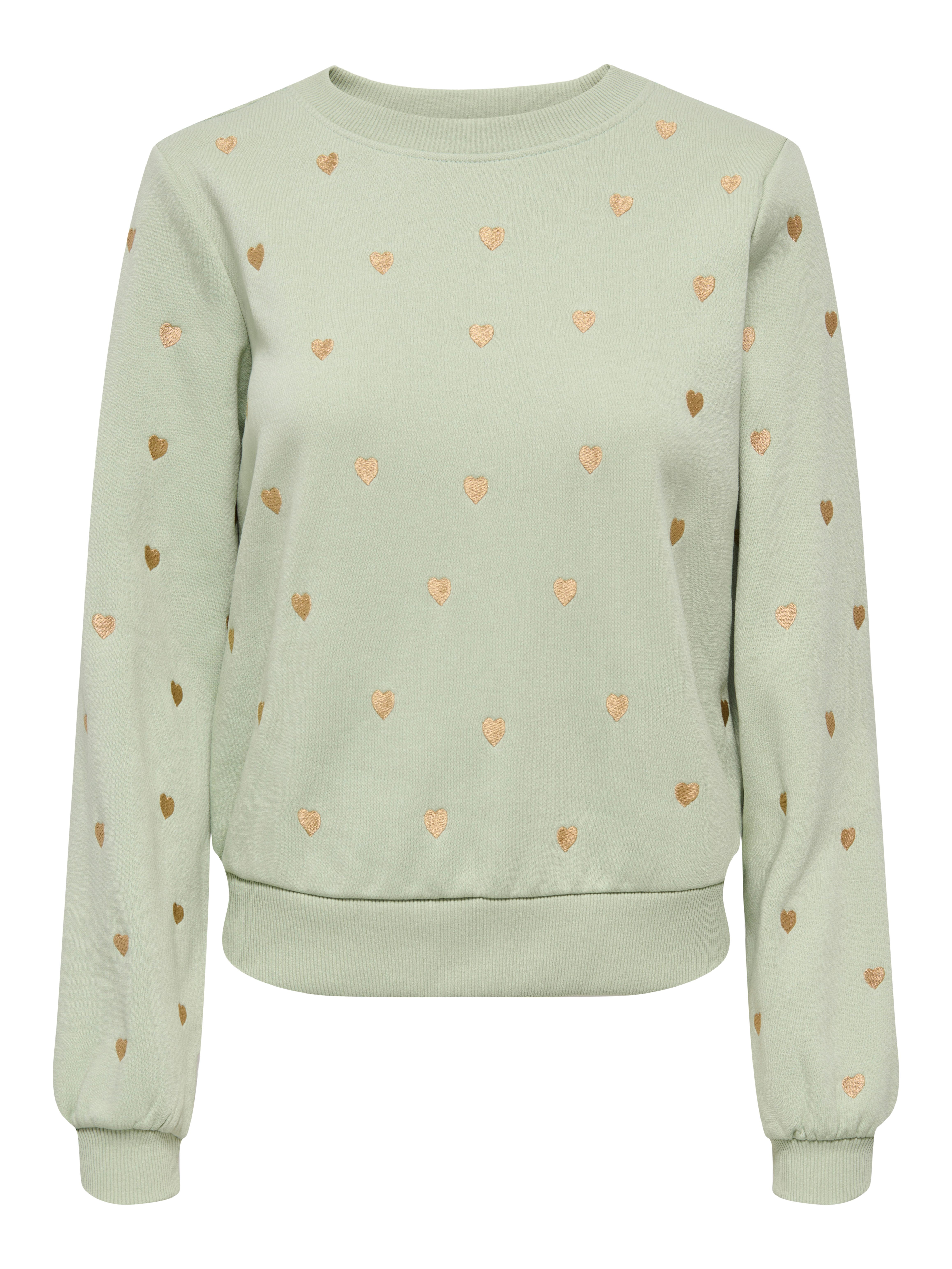 Only Sweatshirt ONLATIKA L/S O-NECK GLITTER EMB. BOX SWT