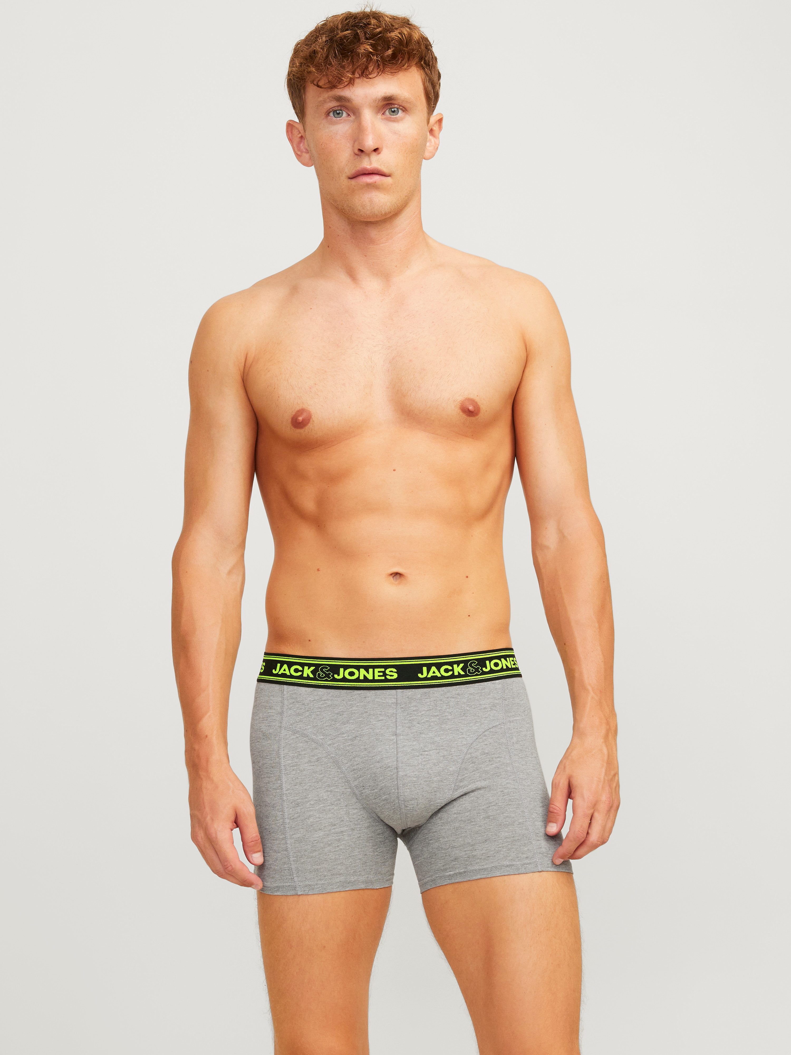 Jack & Jones Trunk JACETHAN SOLID TRUNKS 3 PACK SN (set 3 stuks)