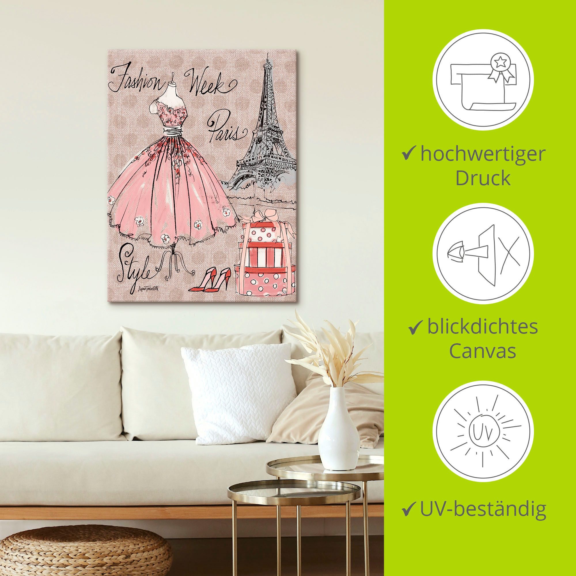 Artland Artprint Fashion Week III als artprint op linnen, poster, muursticker in verschillende maten