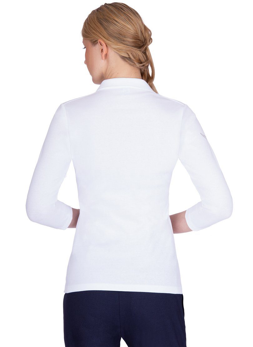 Trigema Poloshirt TRIGEMA poloshirt met kristallen (1-delig)