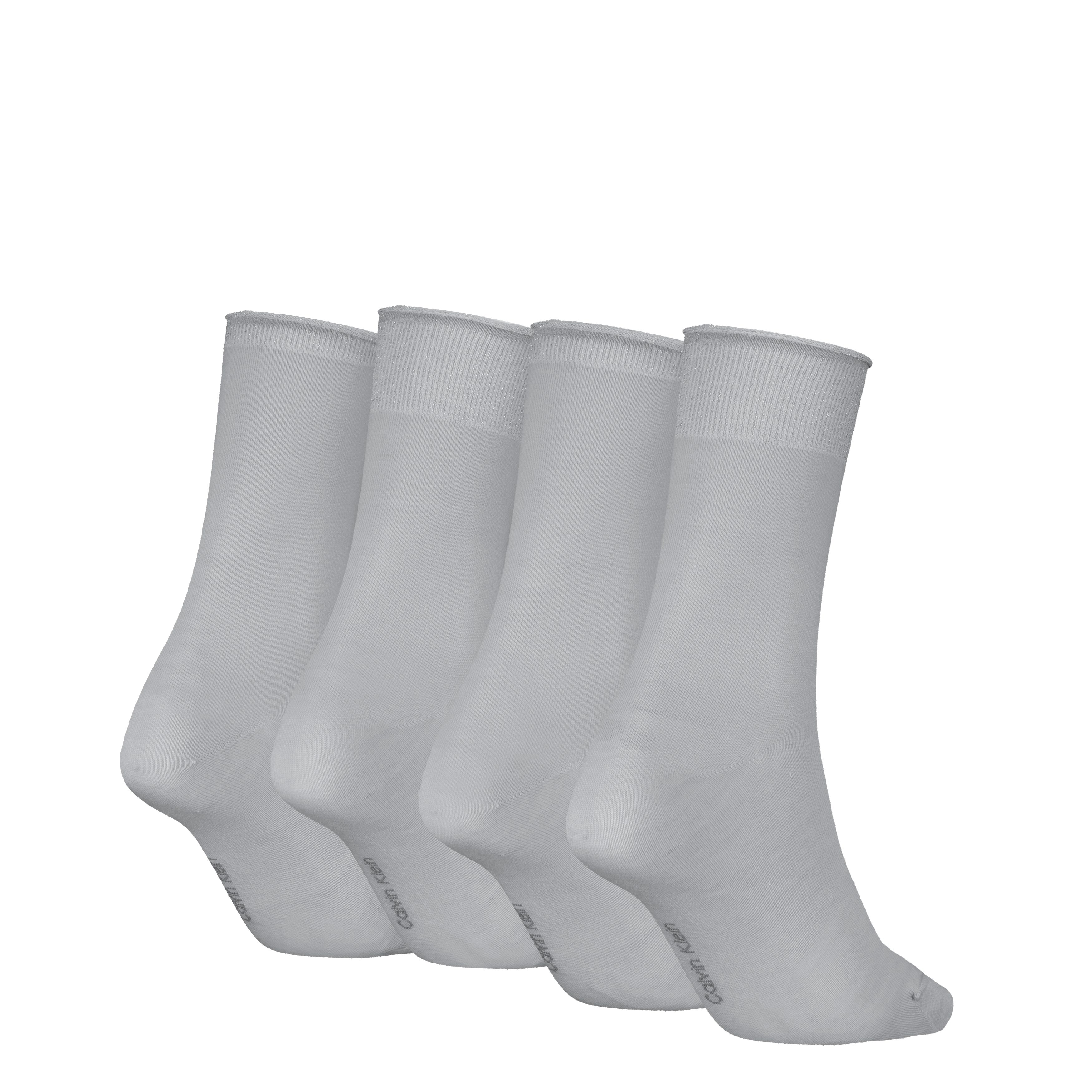 Calvin Klein Sokken CK WOMEN SOCK 4P HOLIDAY PACK LUREX Glitterdraden, logoborduurwerk, kleine rolrand (4 paar, Set van 4)