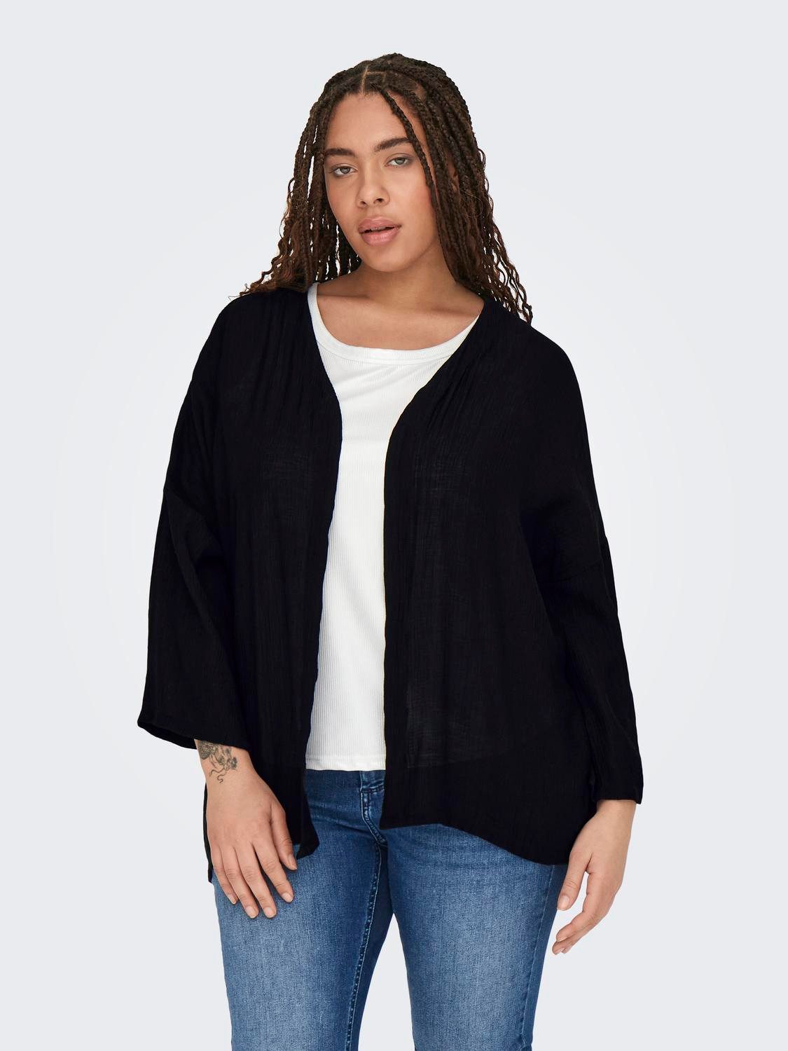 ONLY CARMAKOMA Blousejasje CARGEORGIA 3 4 KIMONO WVN