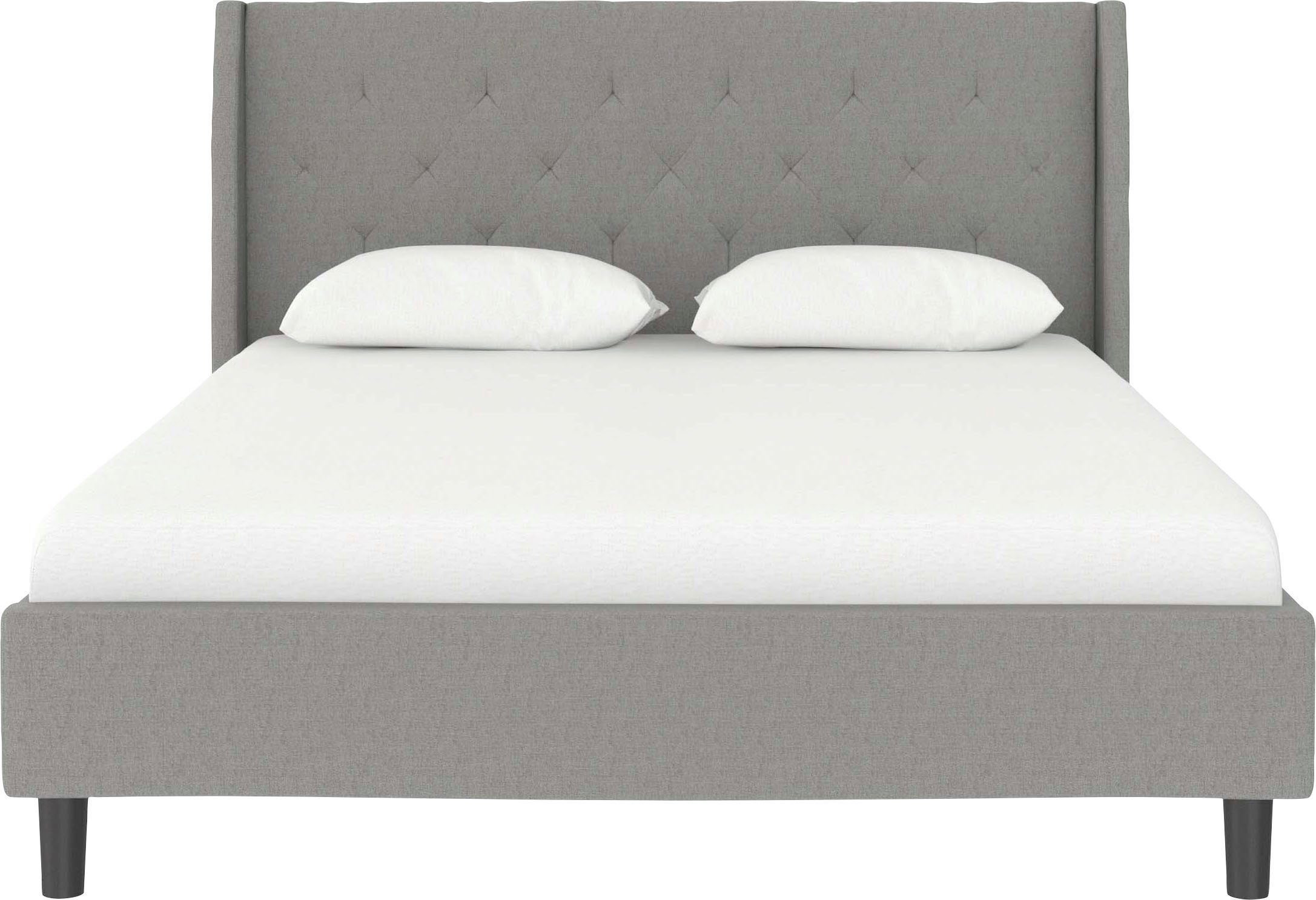 Home affaire Gestoffeerd bed Kempton met ruitencapitonnage, zacht verdikt, ligoppervlak 140x200 of 180x200 cm (1-delig)