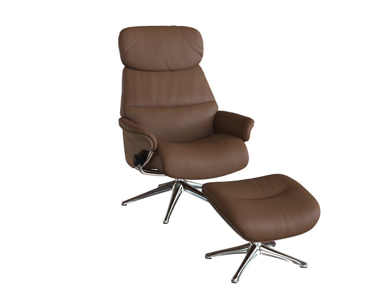 FLEXLUX Relaxfauteuil Aarhus, functionele stoel, gestoffeerde stoel, armleuningen, TV-fauteuil