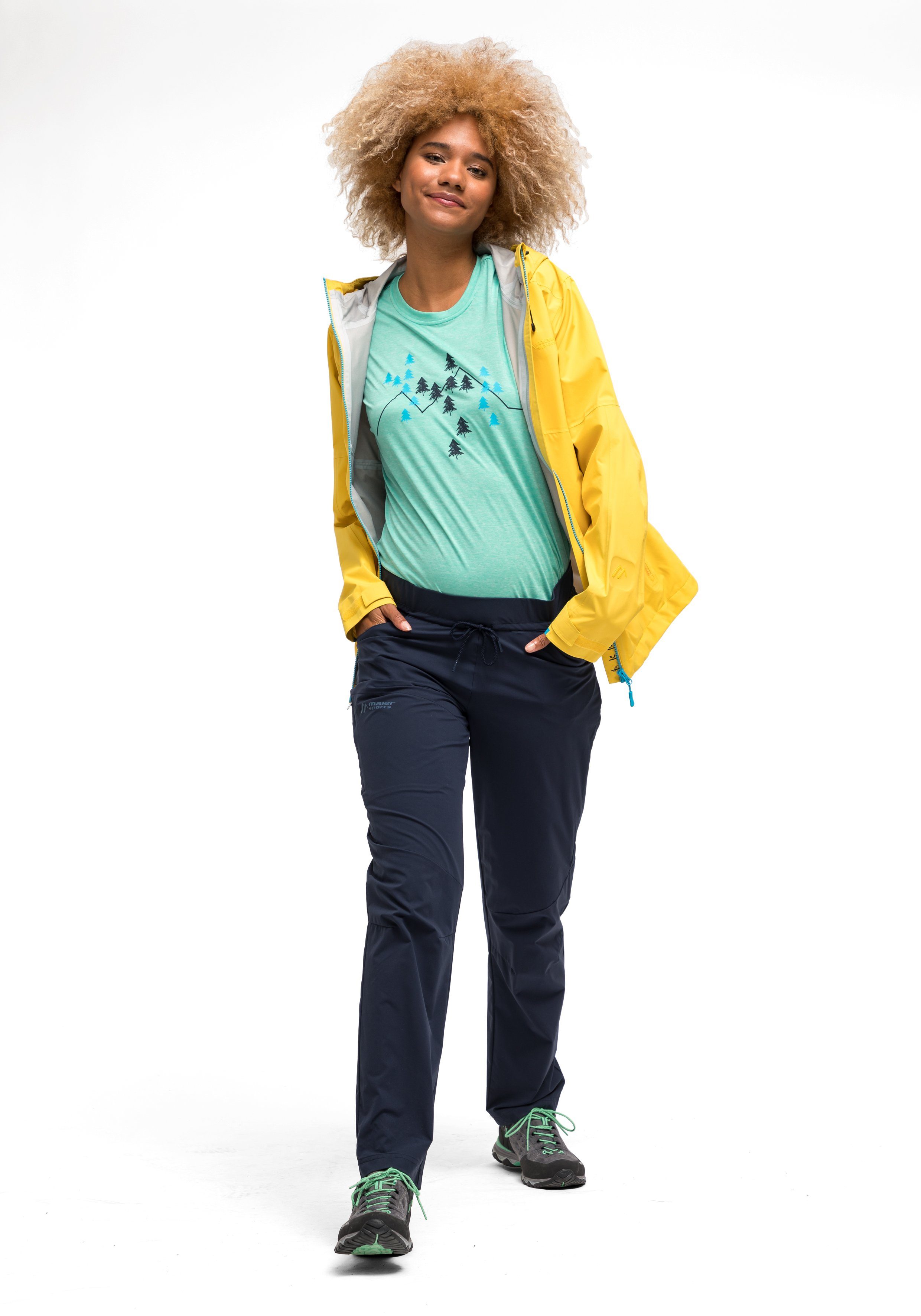 Maier Sports Functionele broek Fortunit W Robuuste outdoorbroek van sneldrogend materiaal