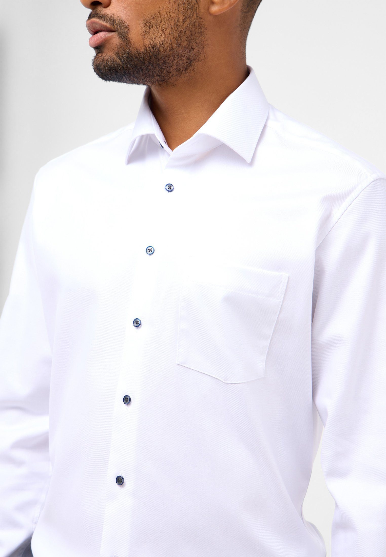 Eterna Overhemd met lange mouwen MODERN FIT NON IRON (strijkvrij)
