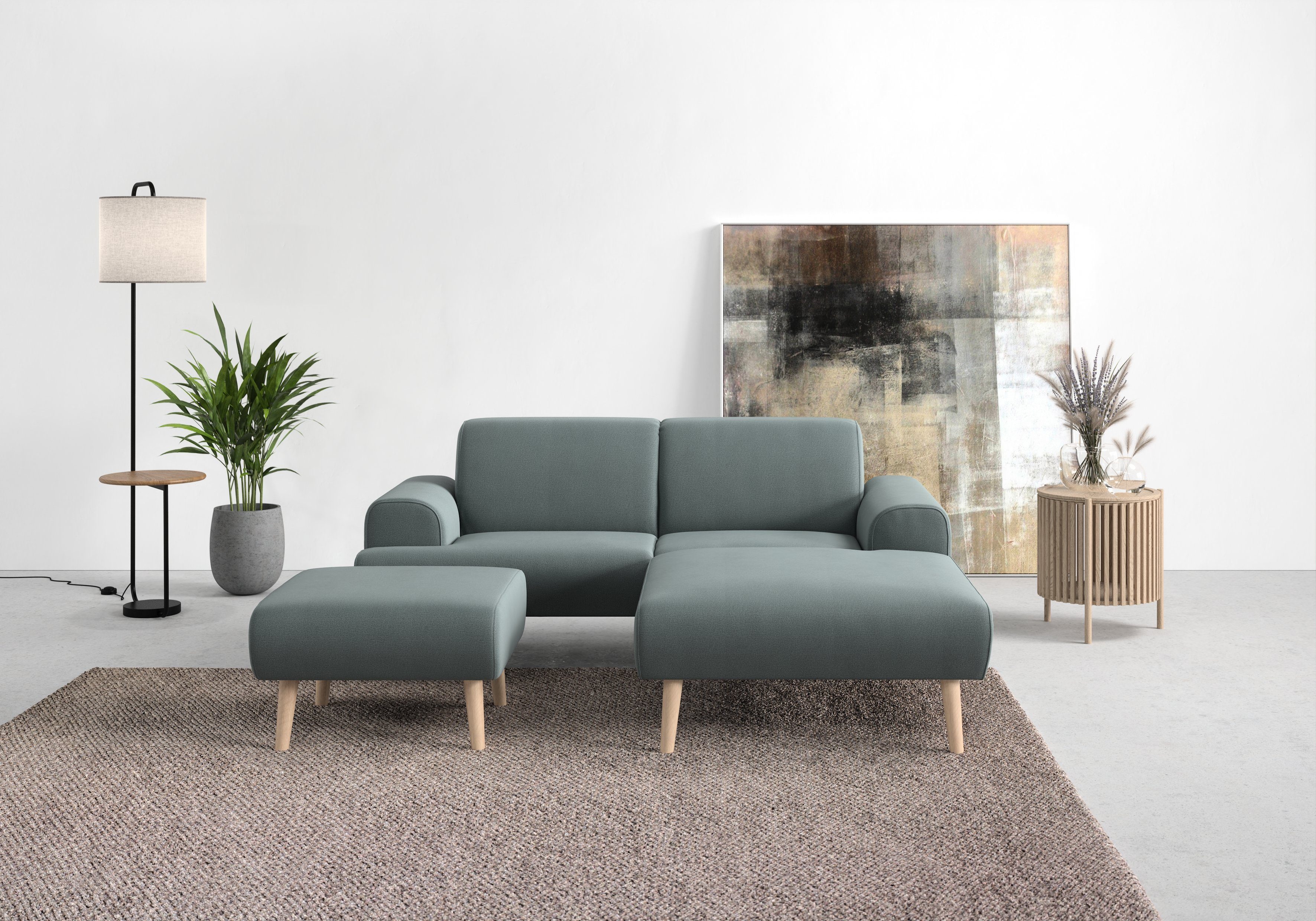 andas Hoekbank Swift Scandic Design, comfortabele binnenvering, Breedte 192cm, L-vorm
