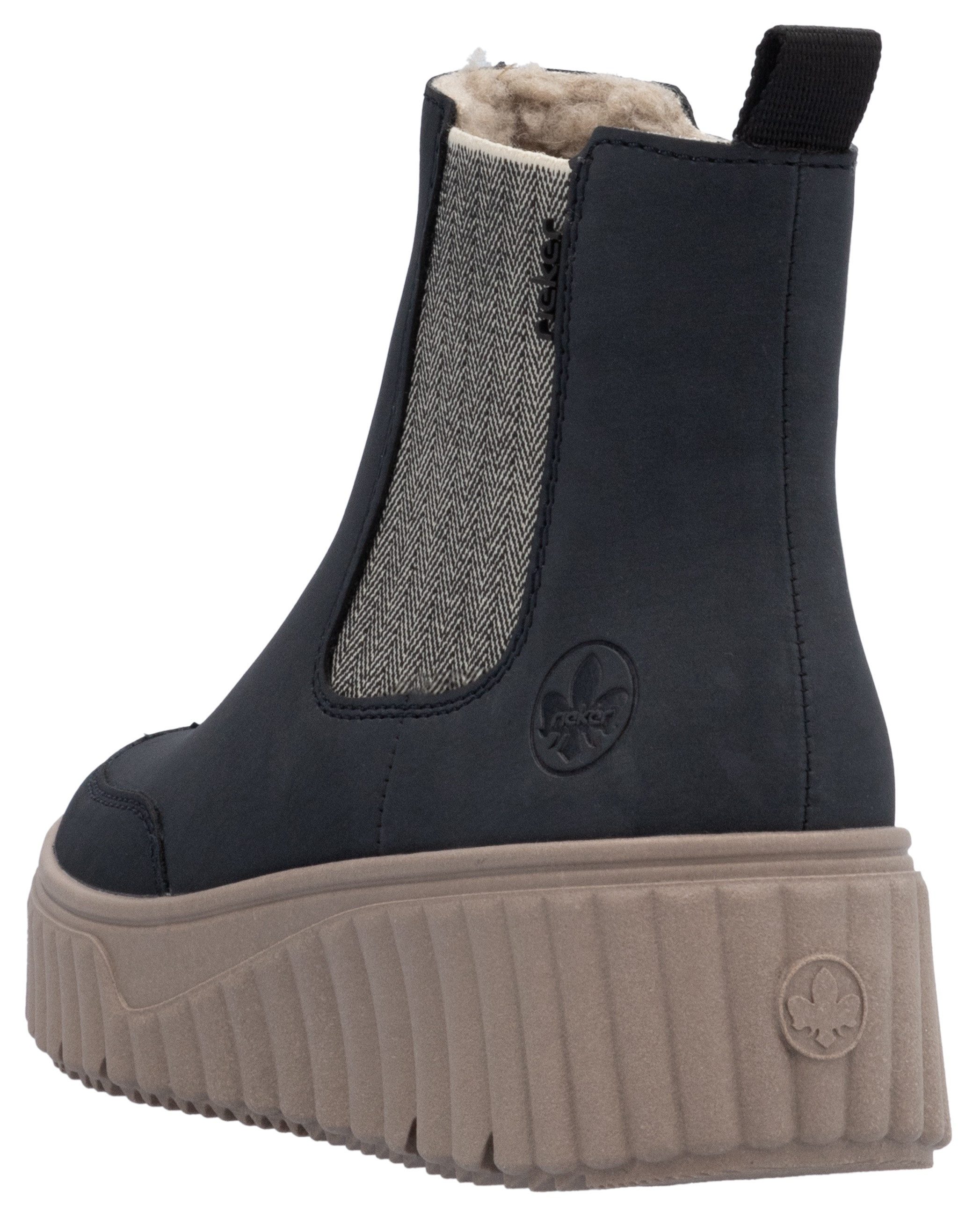 Rieker Chelsea-boots , instaplaarzen, wedge enkellaars met trekband