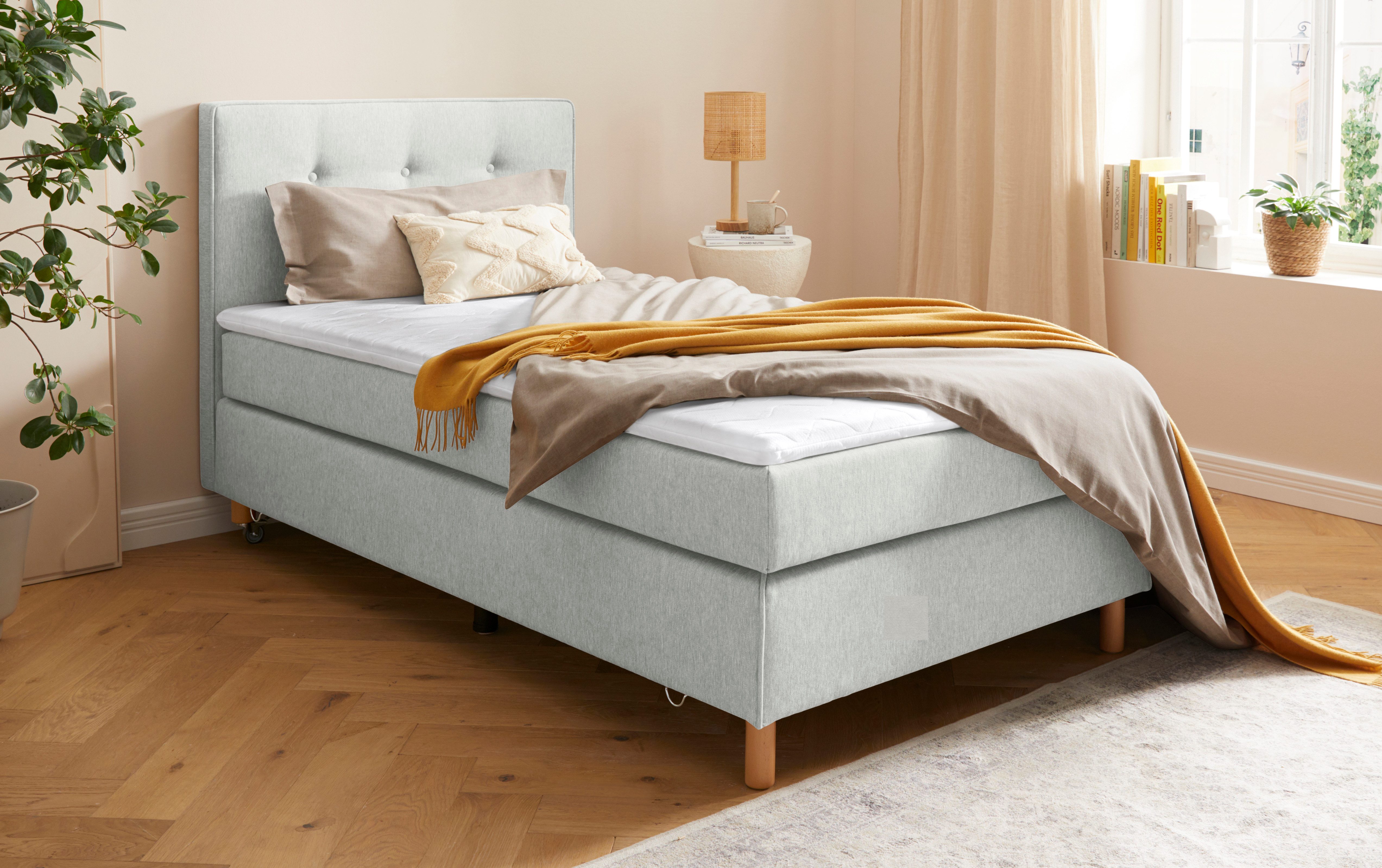 Home affaire Boxspring Heimatblick 100x200cm naar wens uitbreidbaar naar dubbel- en familiebest