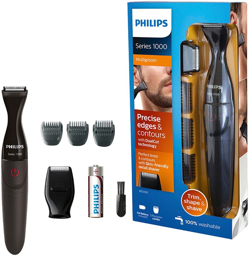 Philips Multifunctionele trimmer Series 1000 MG1100/16 nat afneembaar, met...