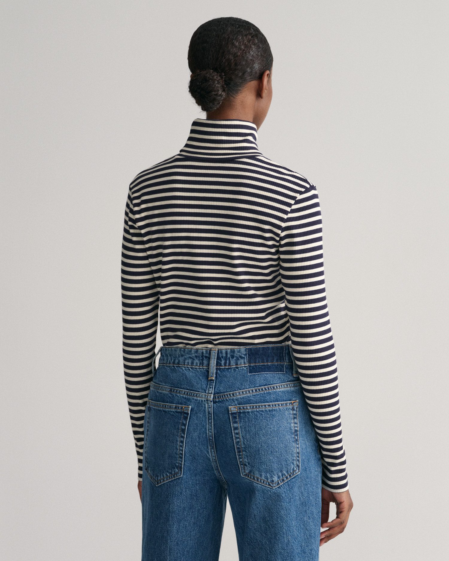 Gant Colshirt SLIM STRIPED RIB TURTLENECK