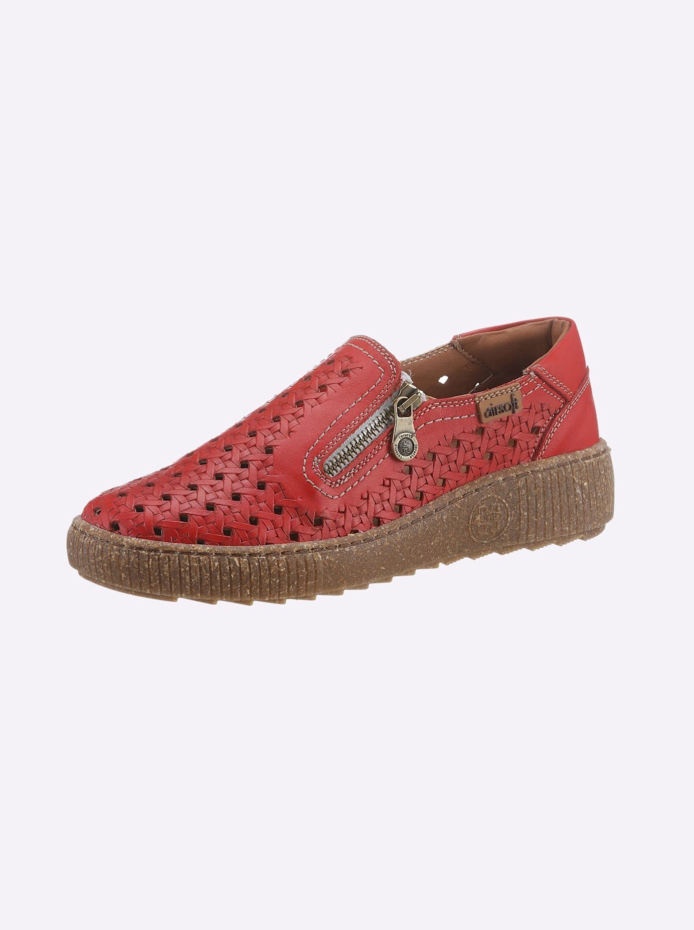 Casual Looks Instappers dames sportieve slippers maat 38 rood