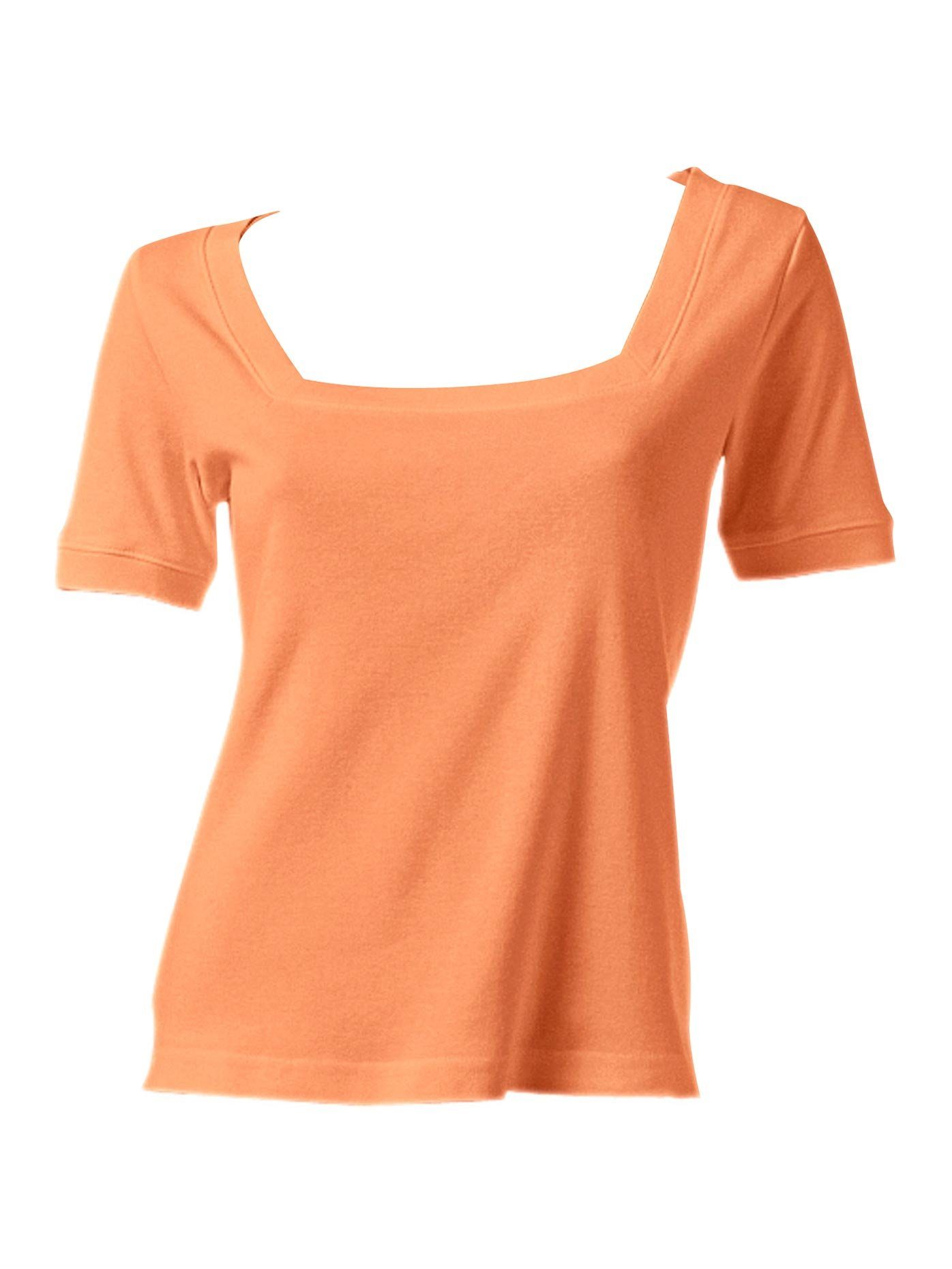 heine Shirt met korte mouwen Shirt met carréhals (1-delig)
