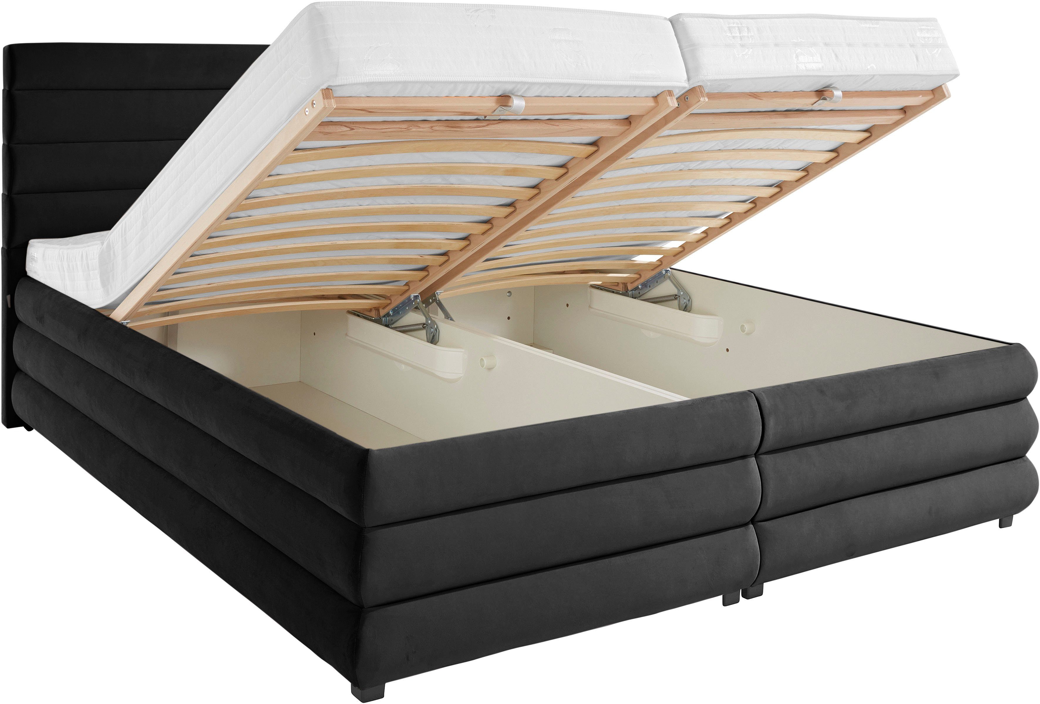 LeGer Home by Lena Gercke Gestoffeerd bed Maylis naar keuze met en zonder matras en lattenbodem, ook in 200 cm breedte