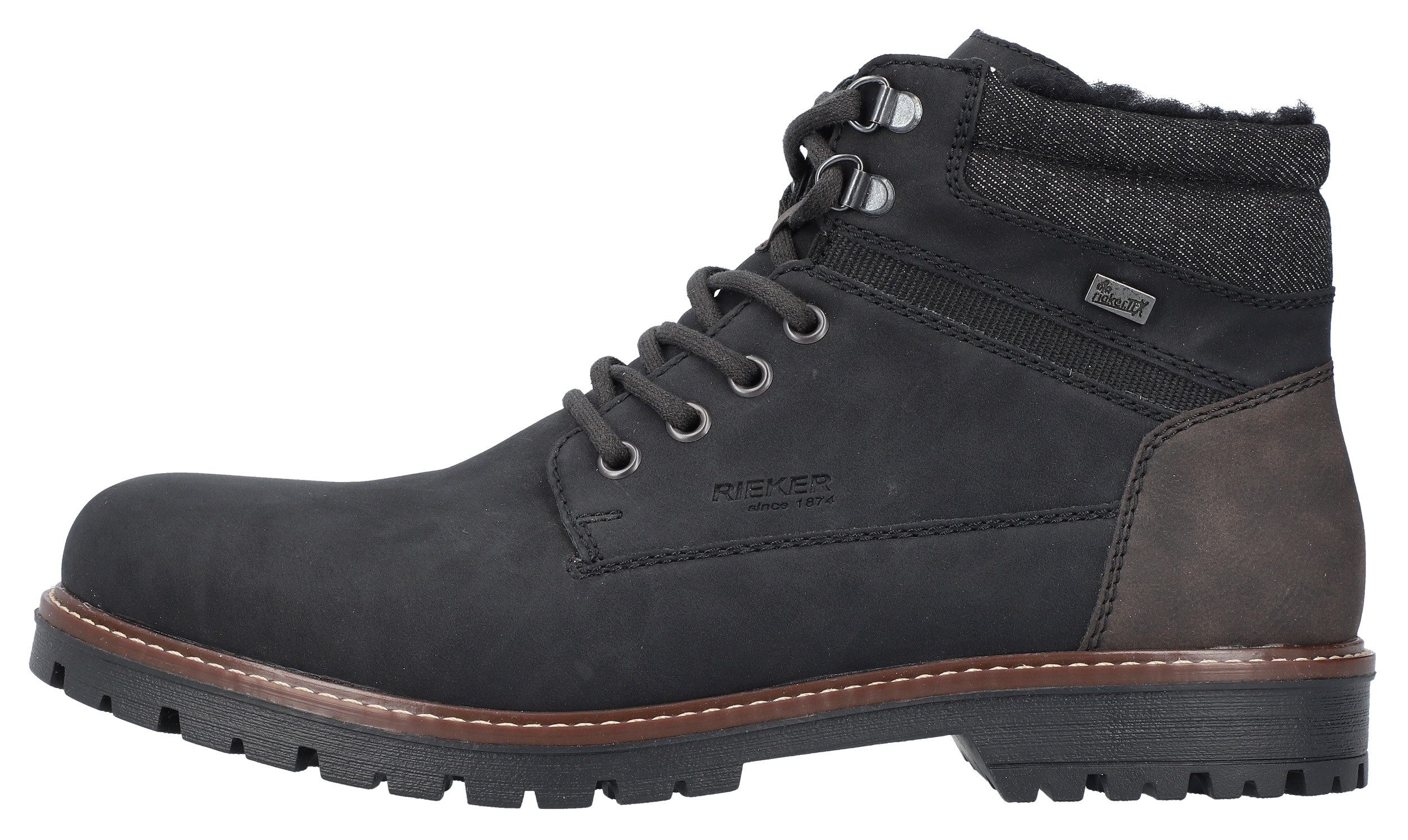 Rieker Winterlaarsjes winterlaarzen, veterschoenen, enkellaars met tex-membraan