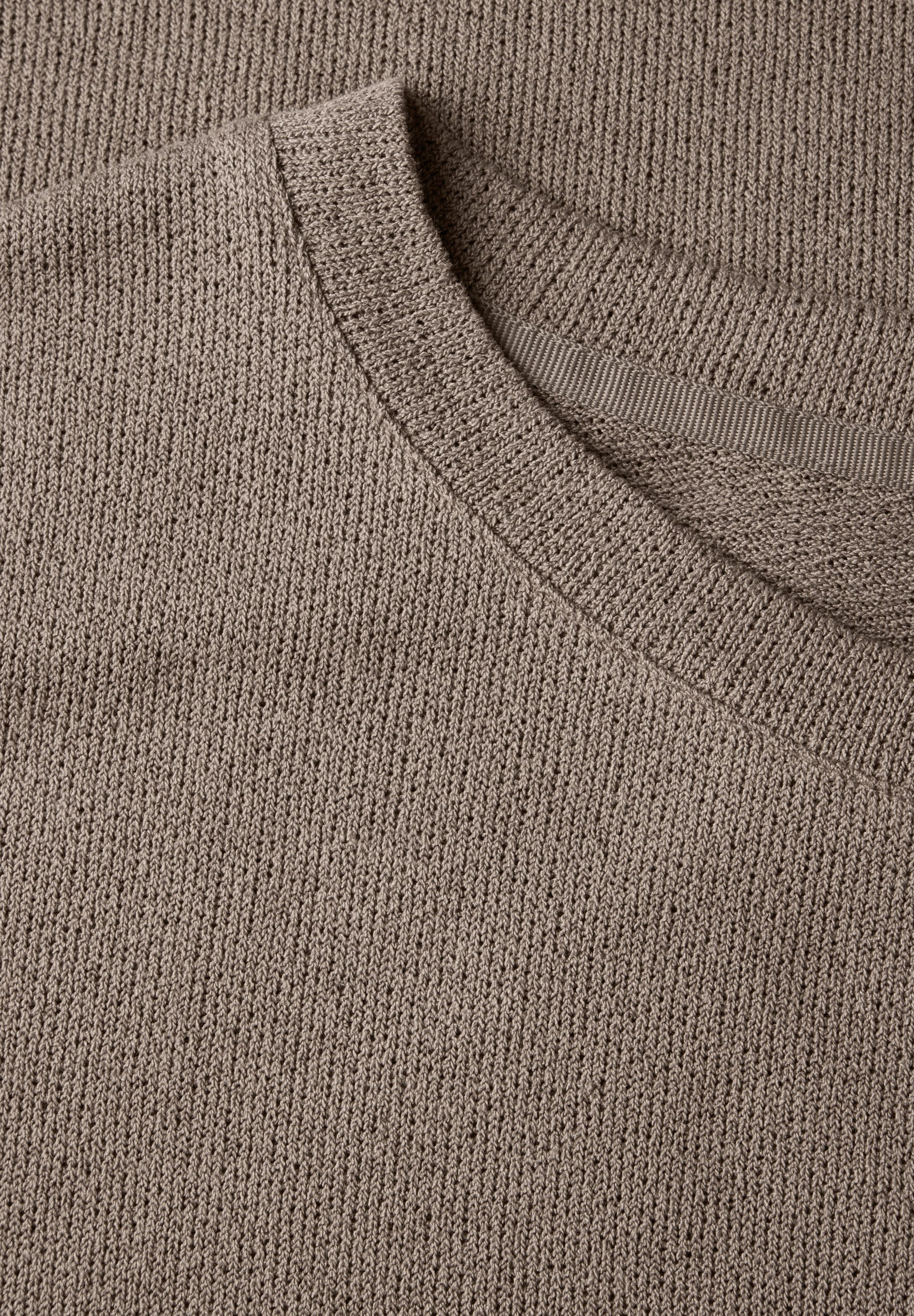 STREET ONE T-shirt 3/4-mouw en in brei-look