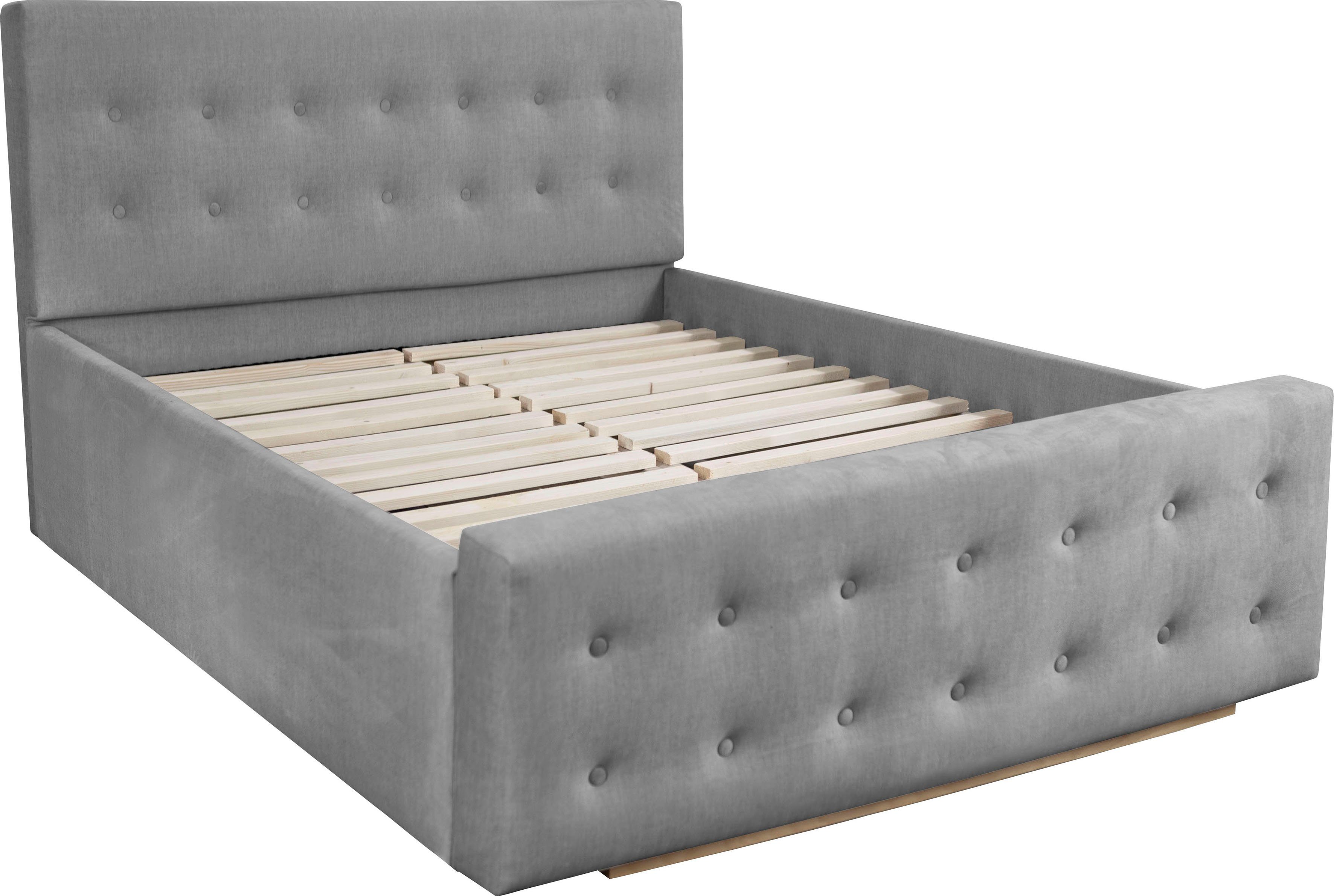 Home affaire Gestoffeerd bed Vaine in 5 breedten, ook in lengte 220 cm, incl. lattenrol