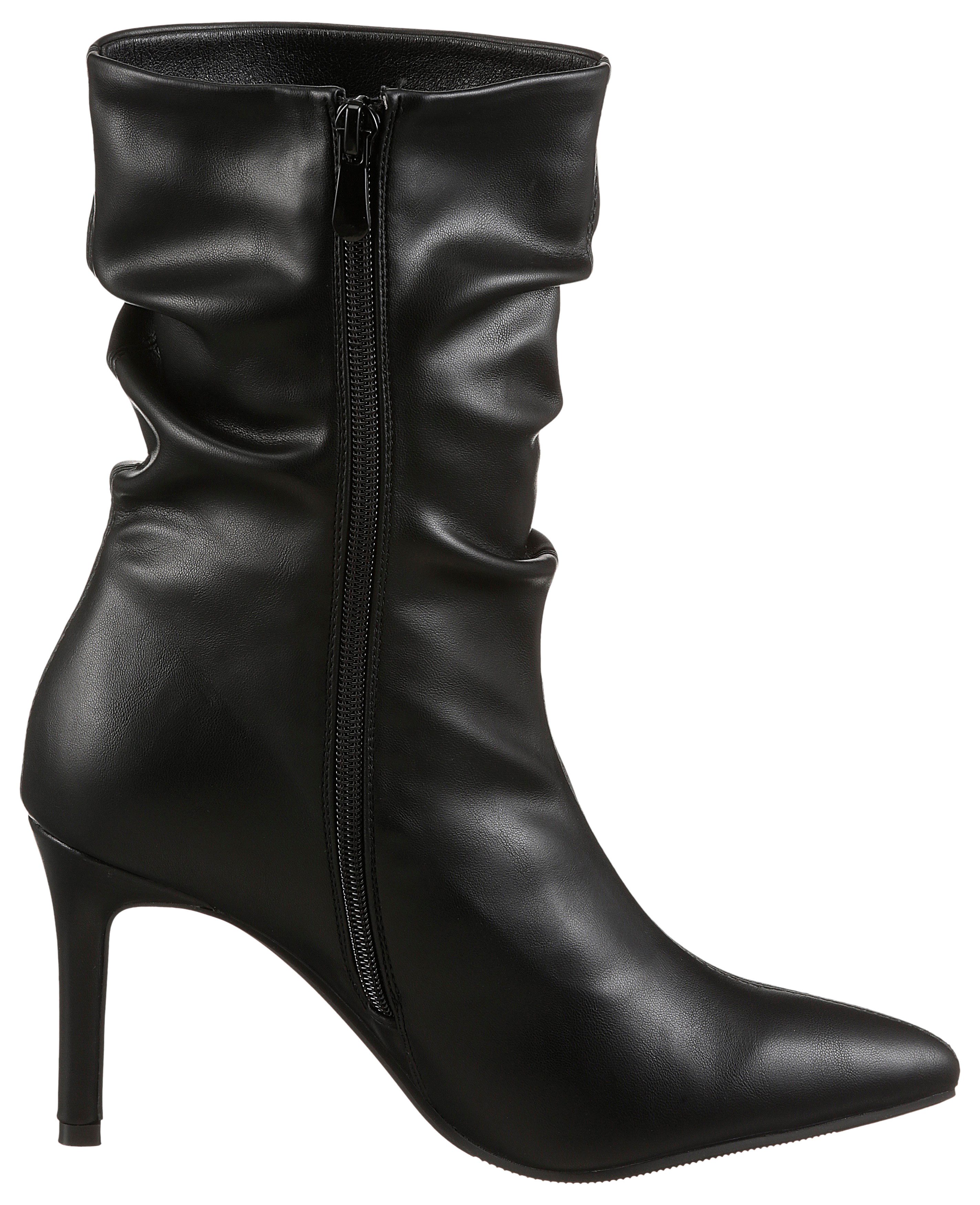 Aniston SHOES Laarsjes met plooien aan de slouchy schacht - nieuwe collectie