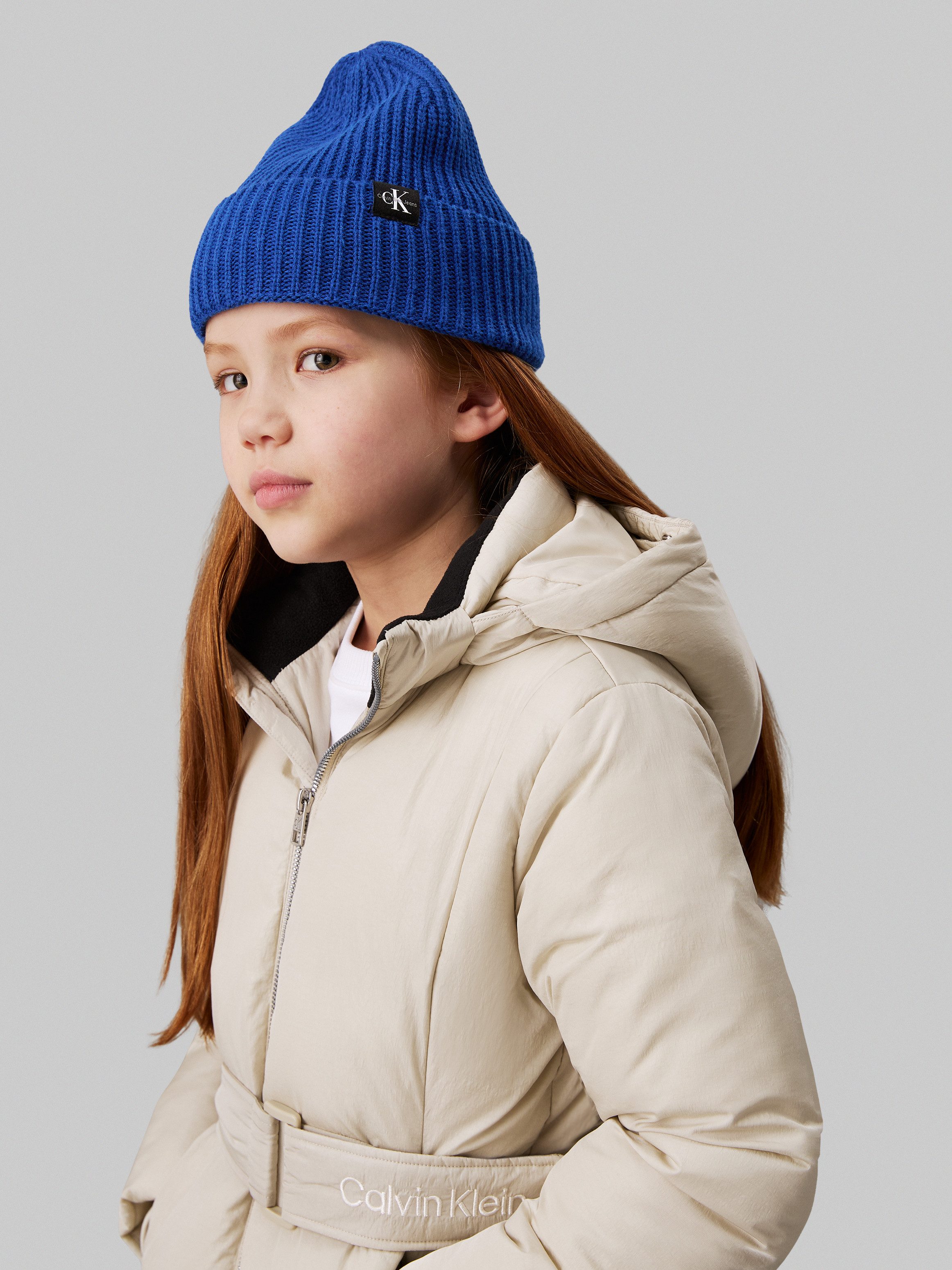 Calvin Klein Beanie MONOGRAM RIB BEANIE