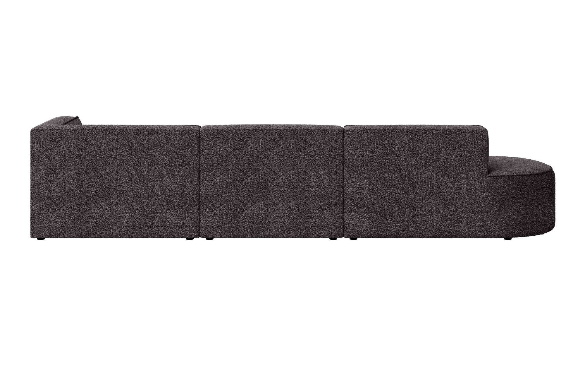 andas Hoekbank EIVIND designerbank met ottomane rechts/links, B/D/H: 343/159/72 cm