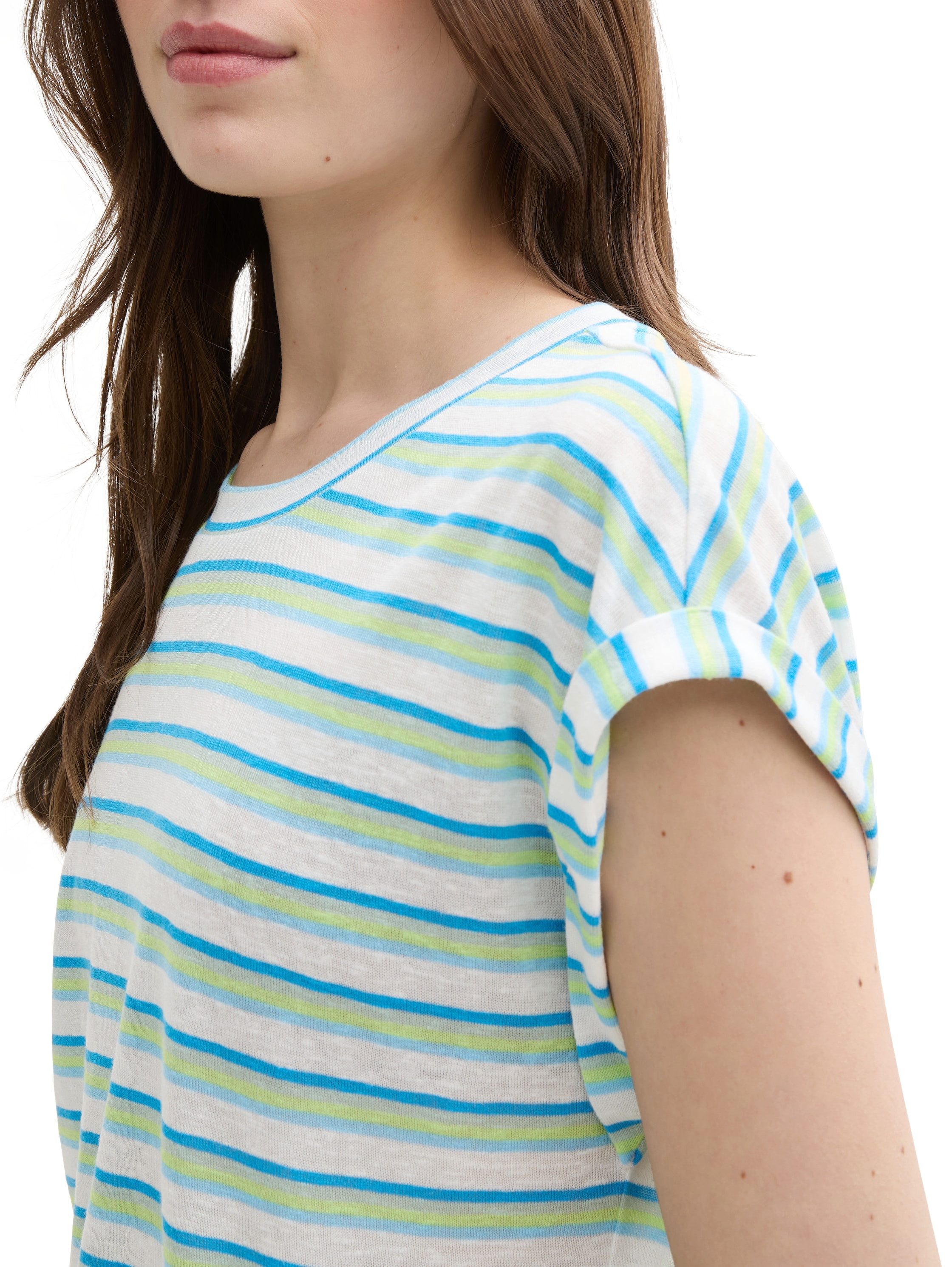 Tom Tailor Denim T-shirt met streepmotief