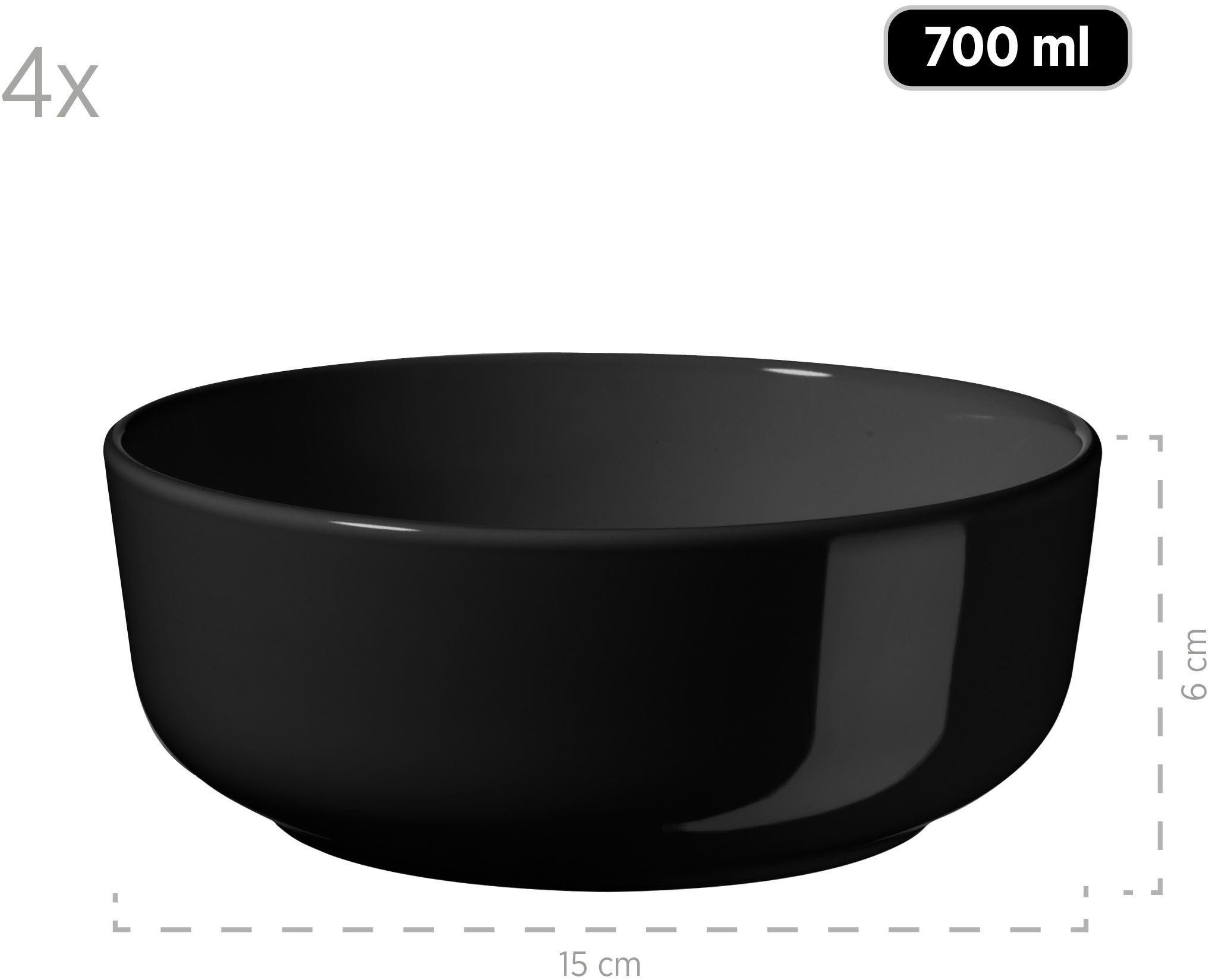my home Combi-servies Kosima 16 delen, servies voor 4 personen (set)