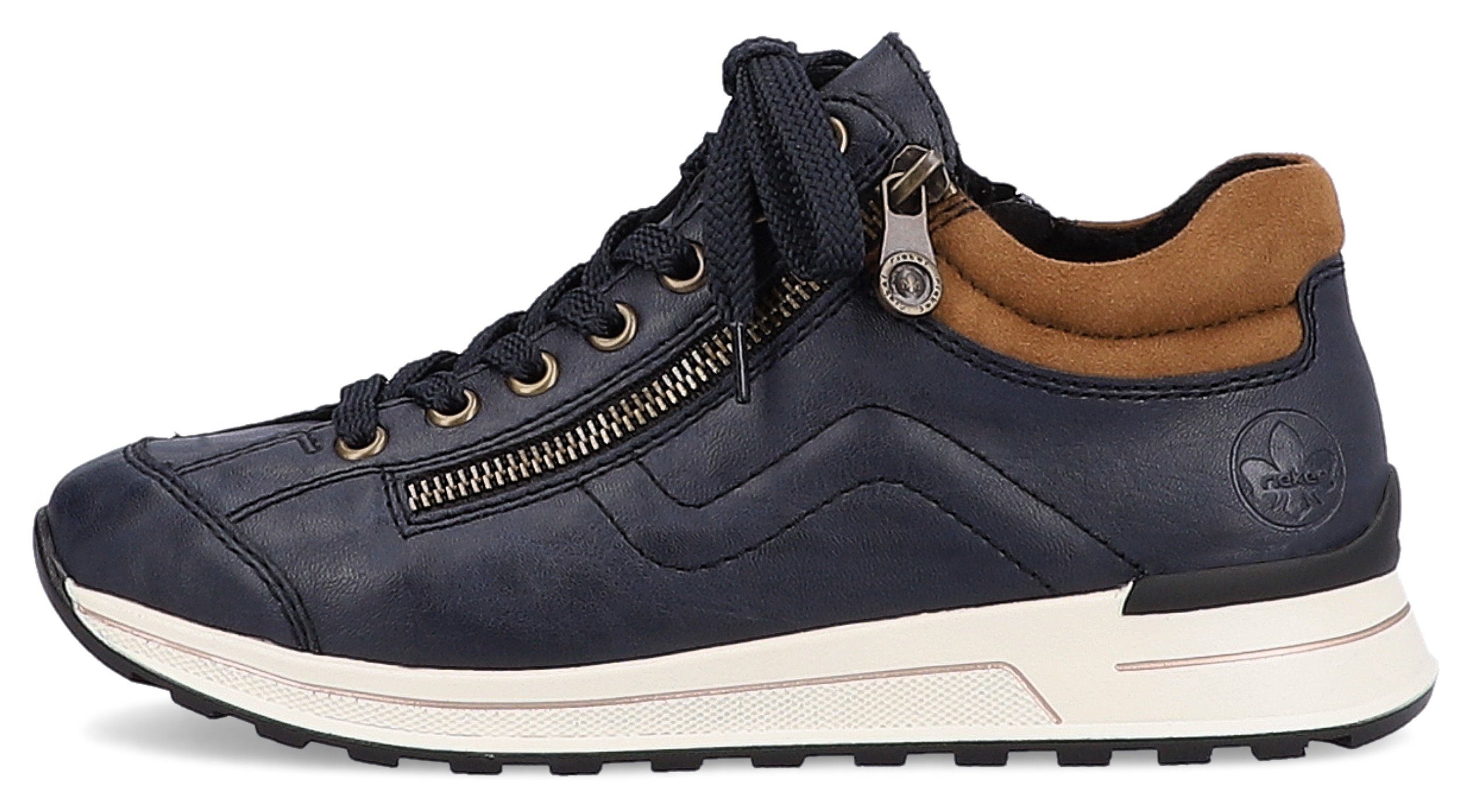 Rieker Sneakers met zachte schacht, vrijetijdsschoen, lage schoen, veterschoen