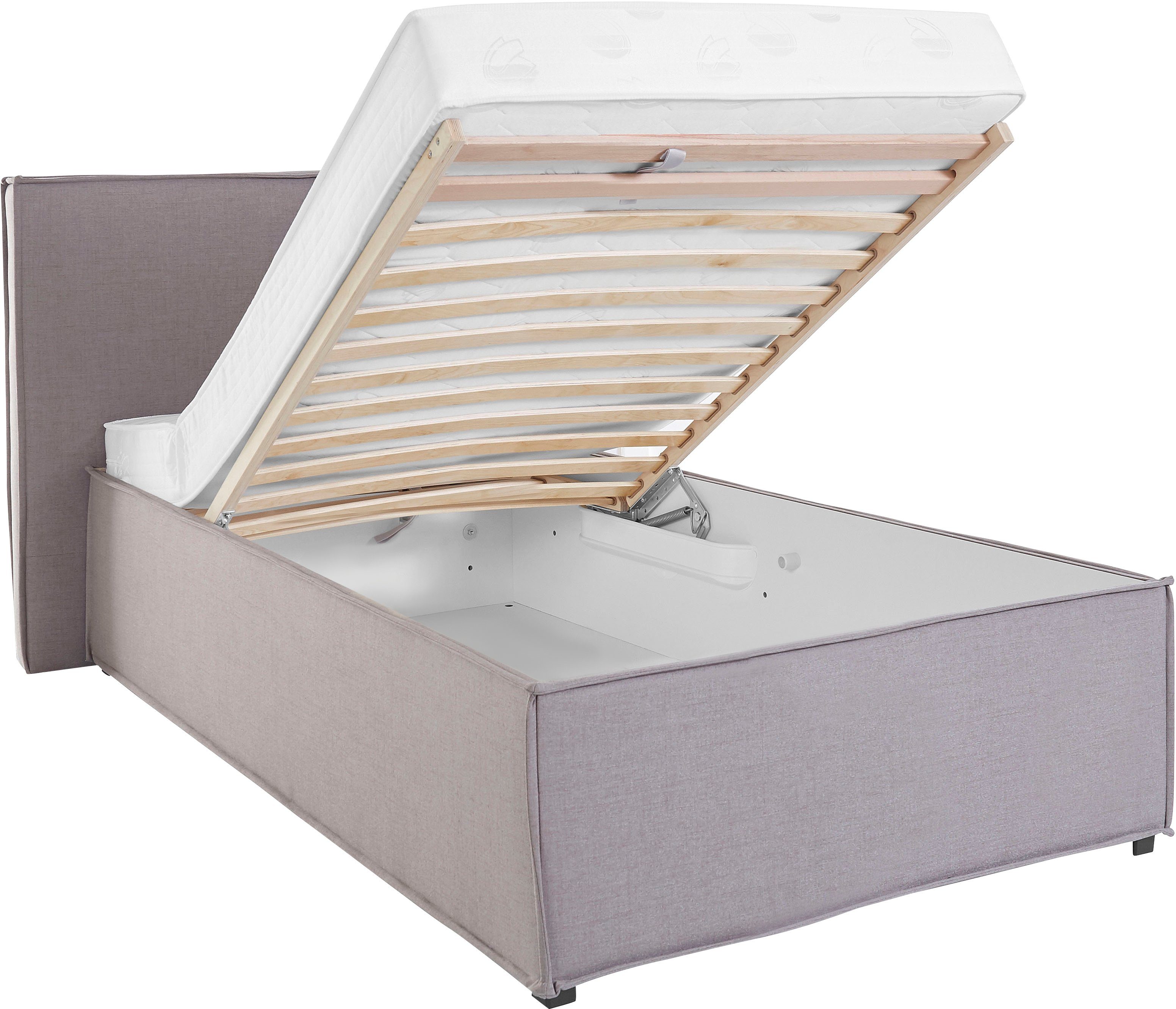 LeGer Home by Lena Gercke Gestoffeerd bed Isaline naar keuze zonder matras of met 3 matrassoorten, hoofdbordhoogte 107 cm