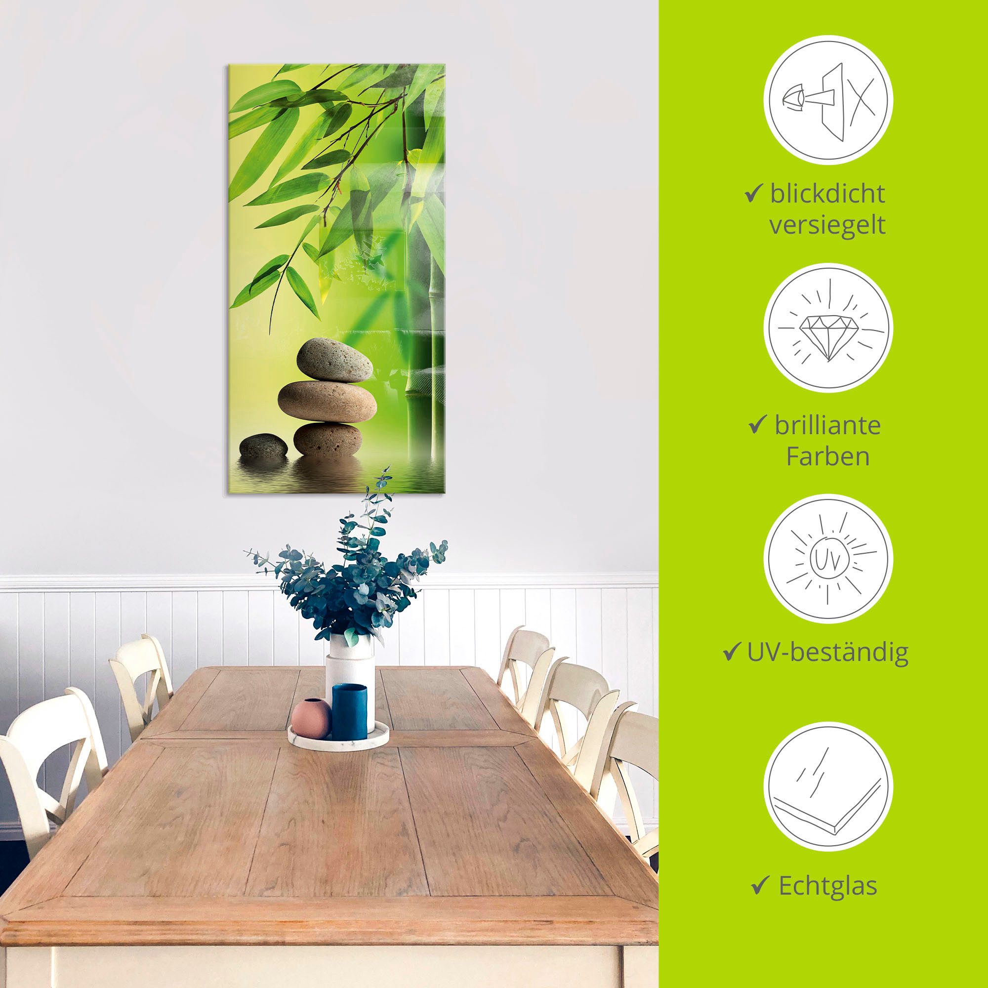 Artland Print op glas Spa stilleven in verschillende maten