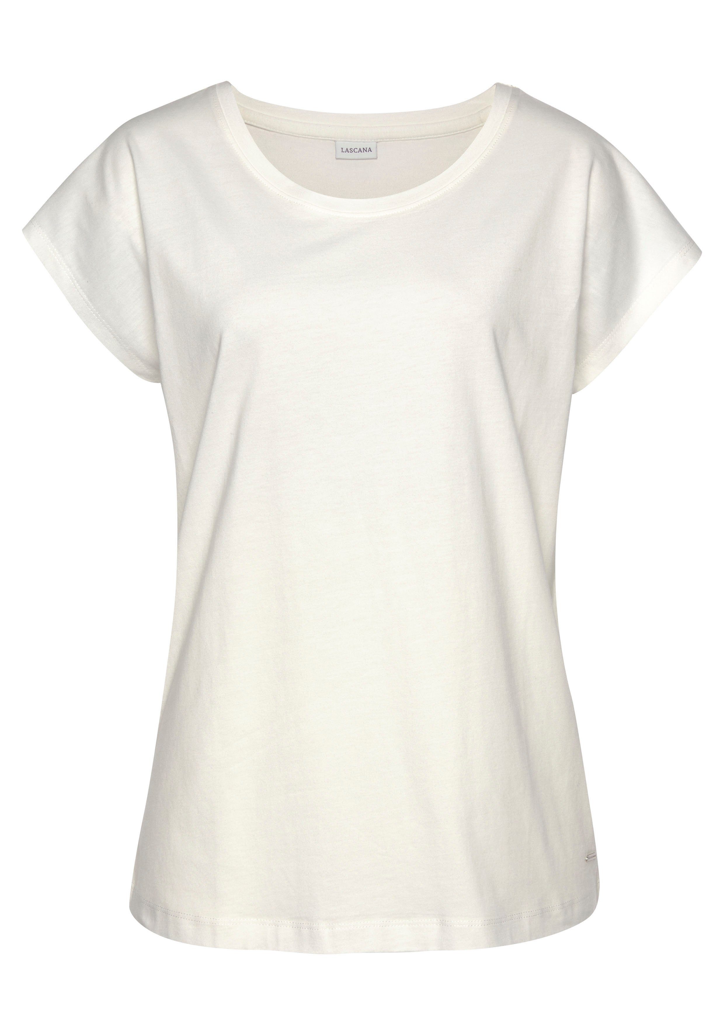 Lascana Pyjama top in effen kleuren