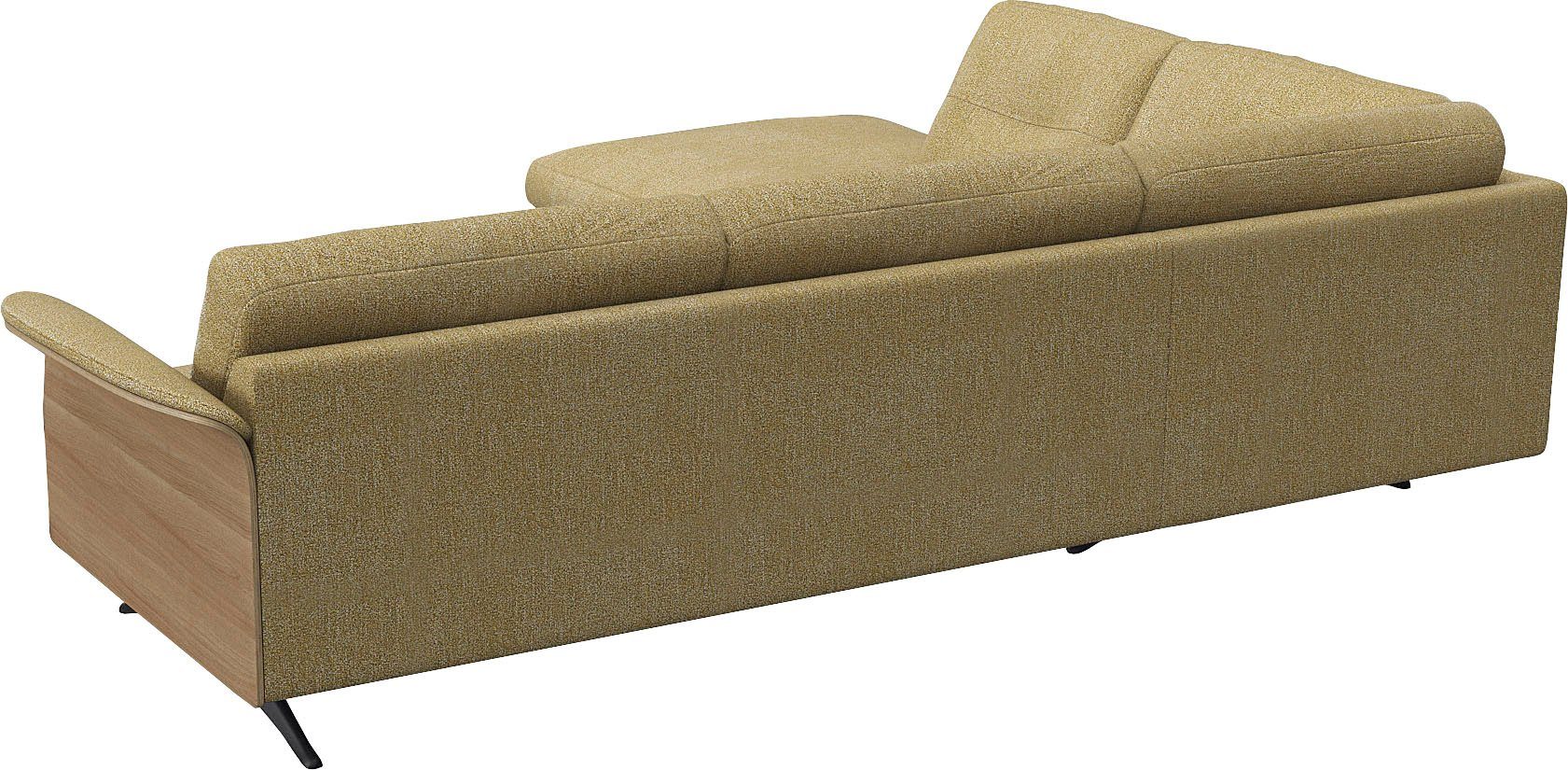 FLEXLUX Hoekbank Glow, super comfortabel door hoogwaardige zitconstructie met binnenvering, L-vorm