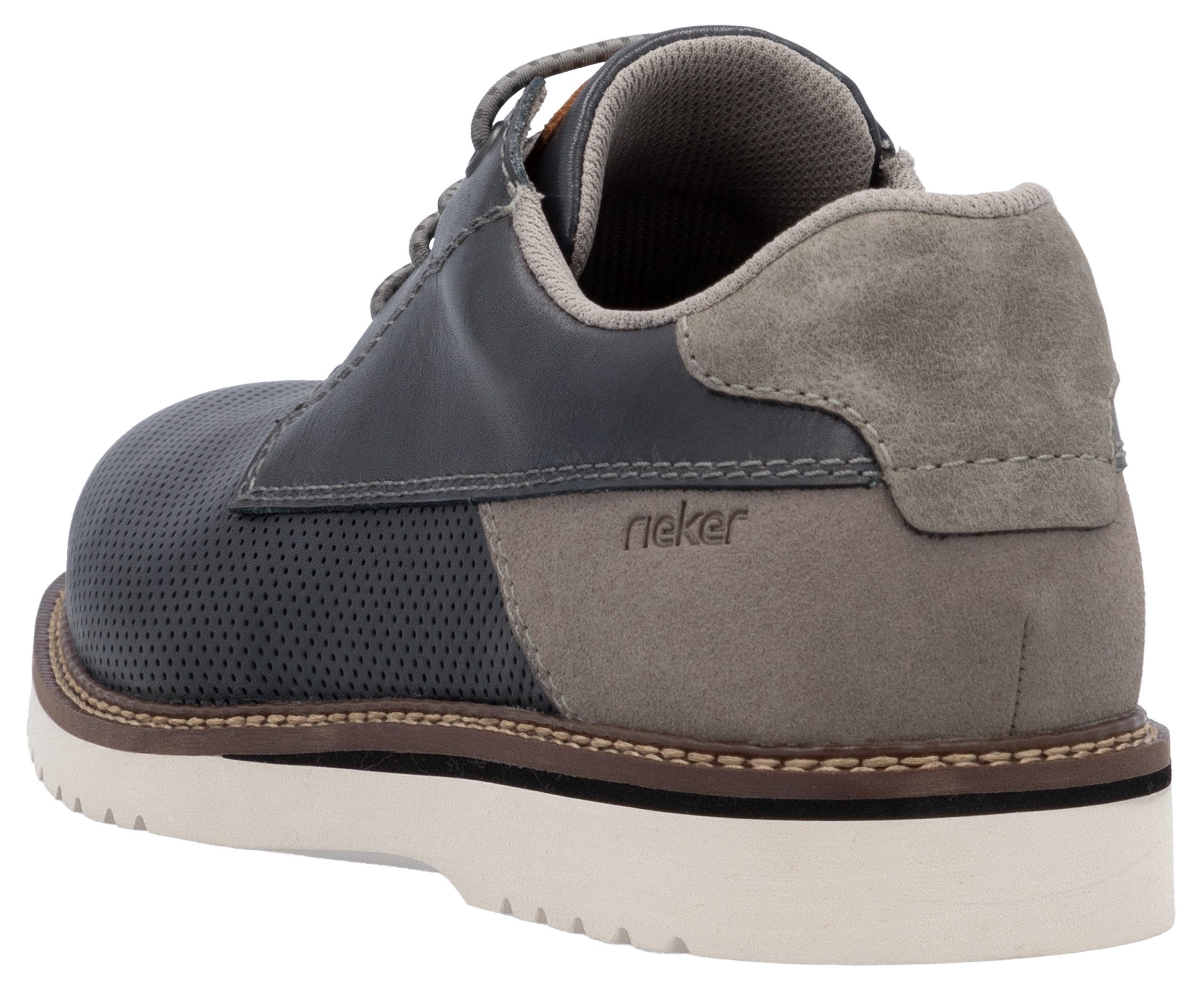 Rieker Veterschoenen , lage schoen, casual veterschoen met gemakkelijke instap dankzij elastische band