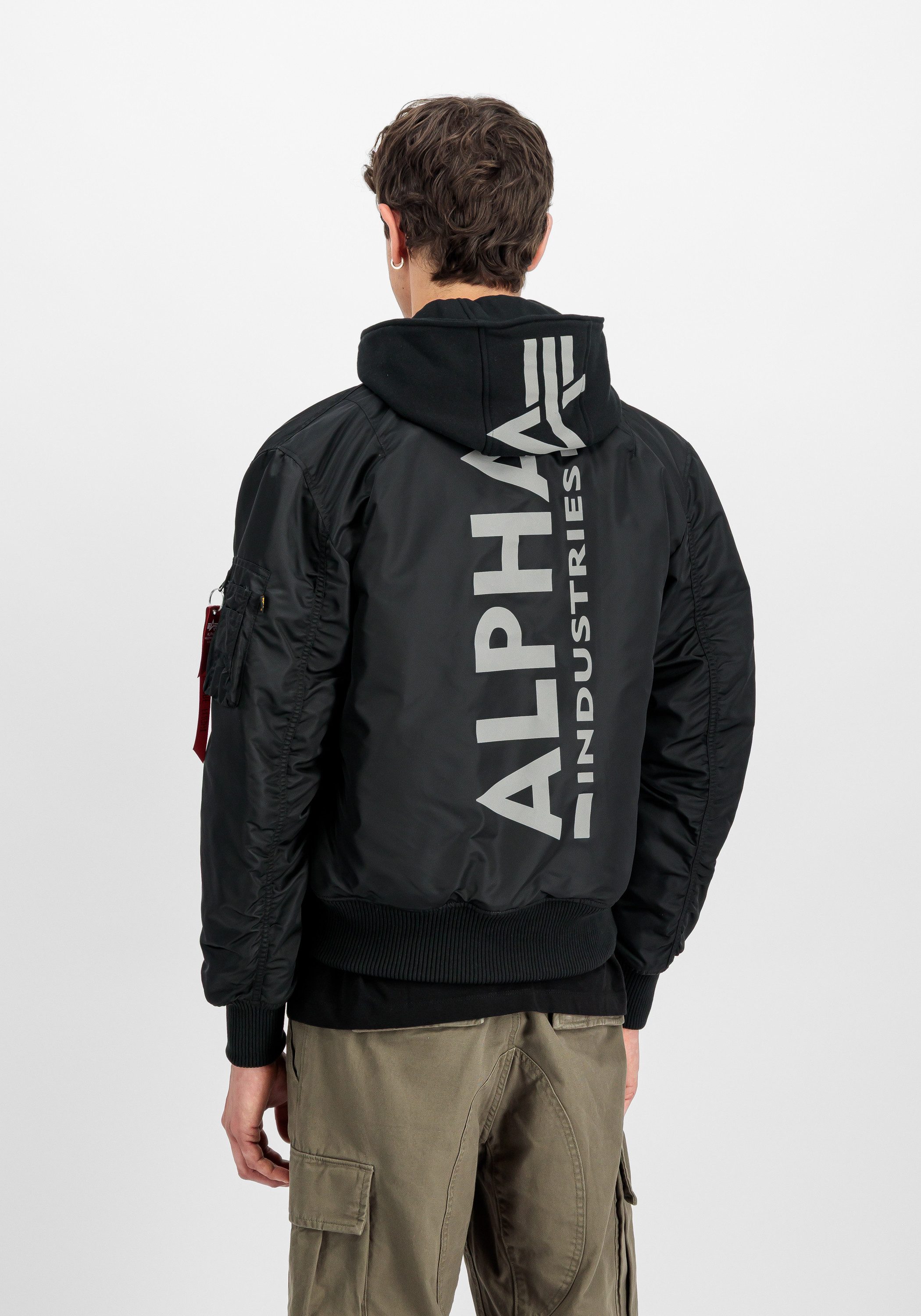 Alpha Industries Bomberjack Alpha Industries Men - Bomber Jackets MA-1 Zip Hood Back Print