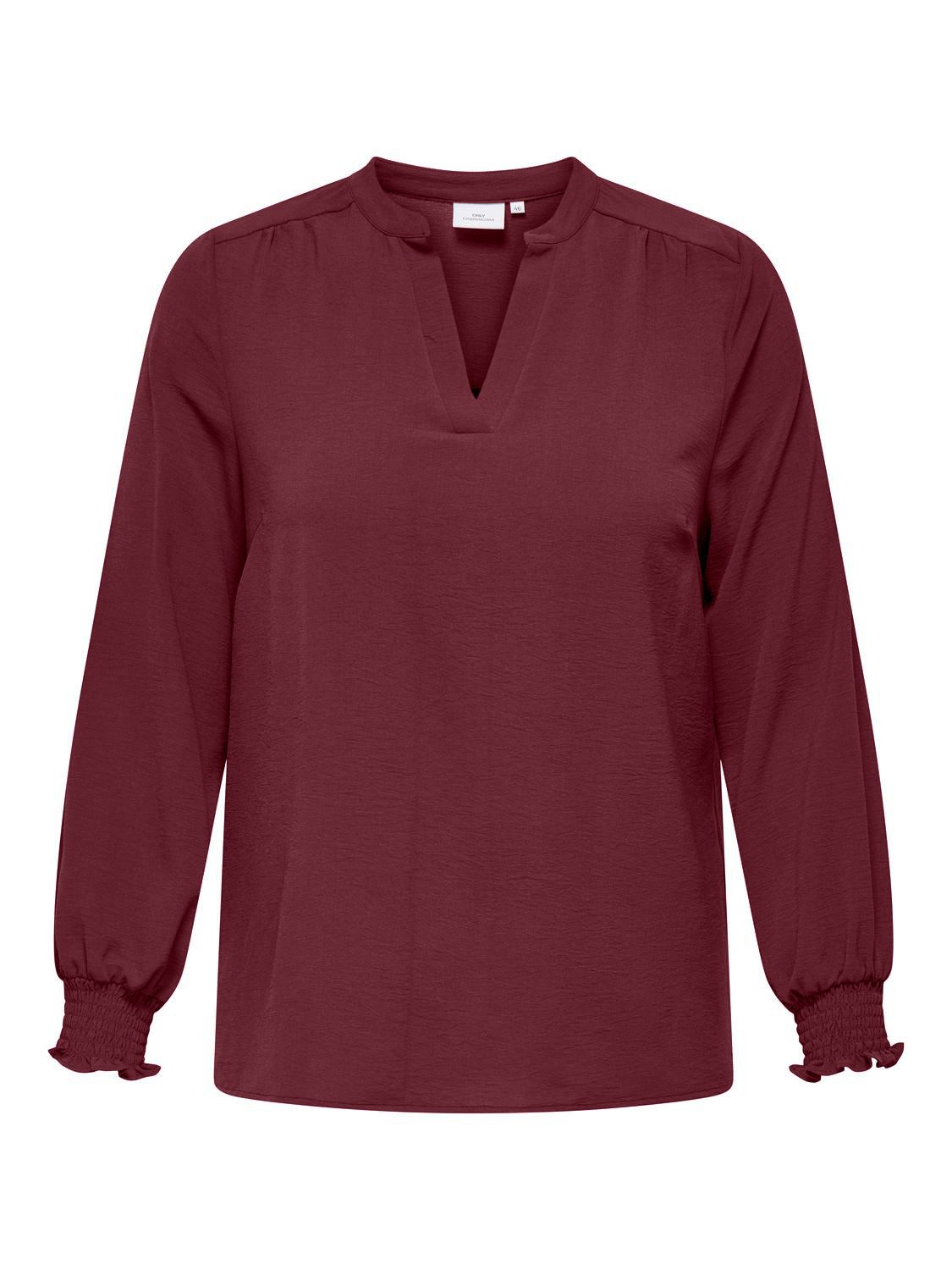 ONLY CARMAKOMA Shirtblouse CARMETTA LIFE V-NECK TOP WVN NOOS