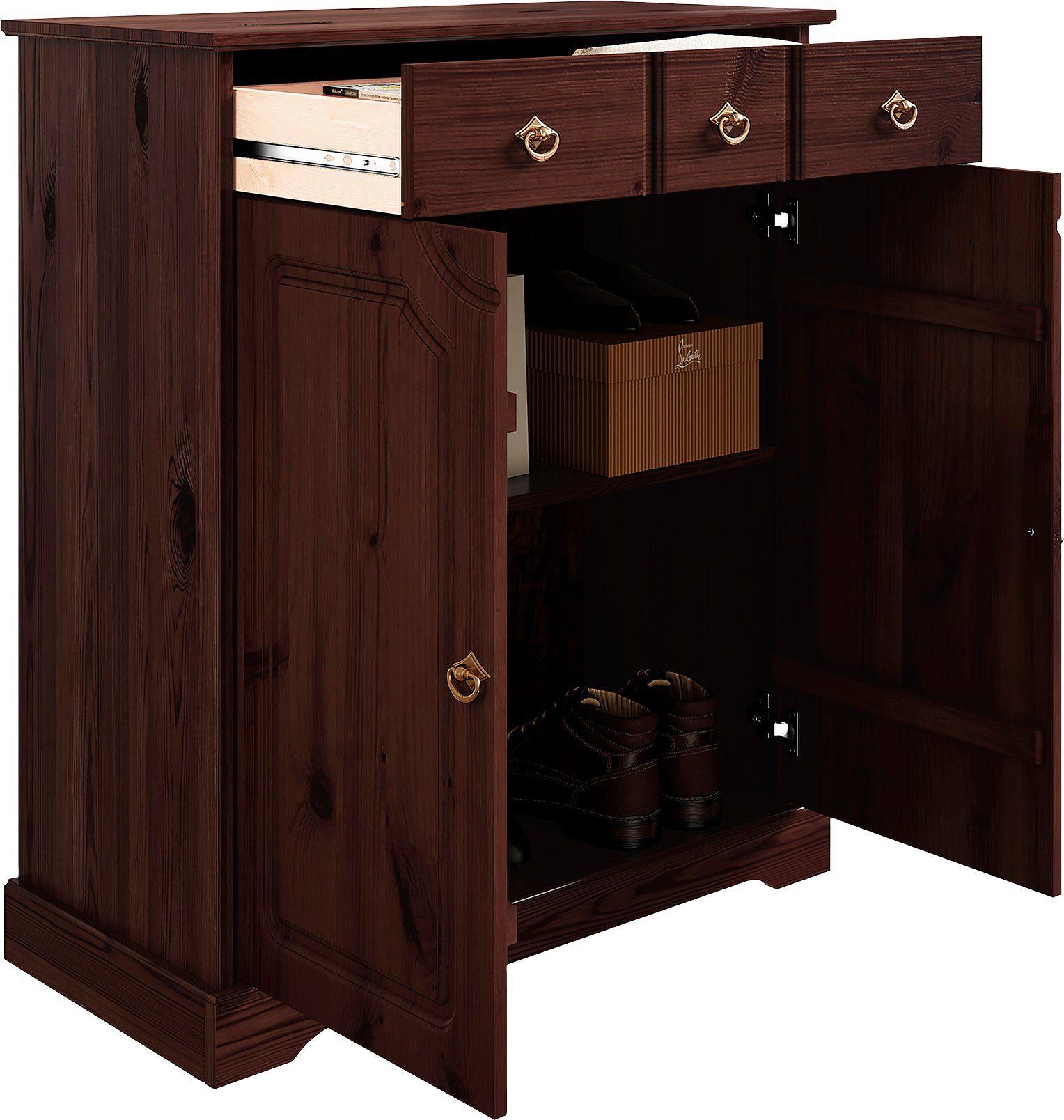 Home affaire Kast Klera Breedte 81 cm, van massief grenen, FSC®-gecertificeerd